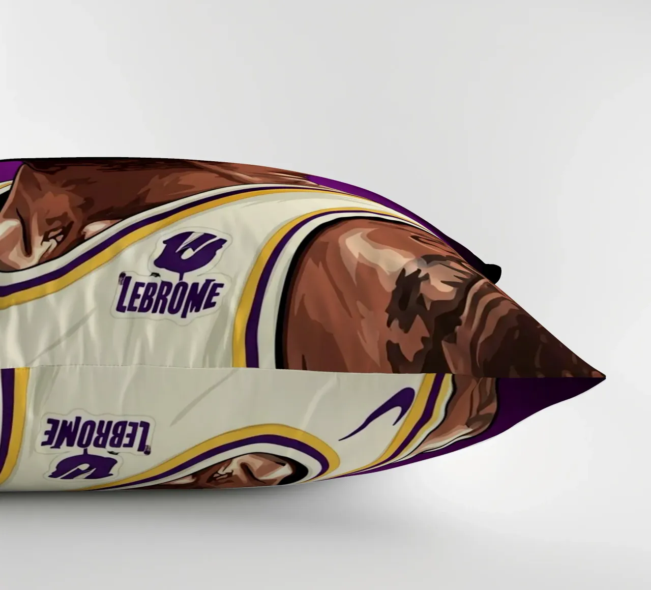 Lebron James portrait (5) cuscino da Lembayung art