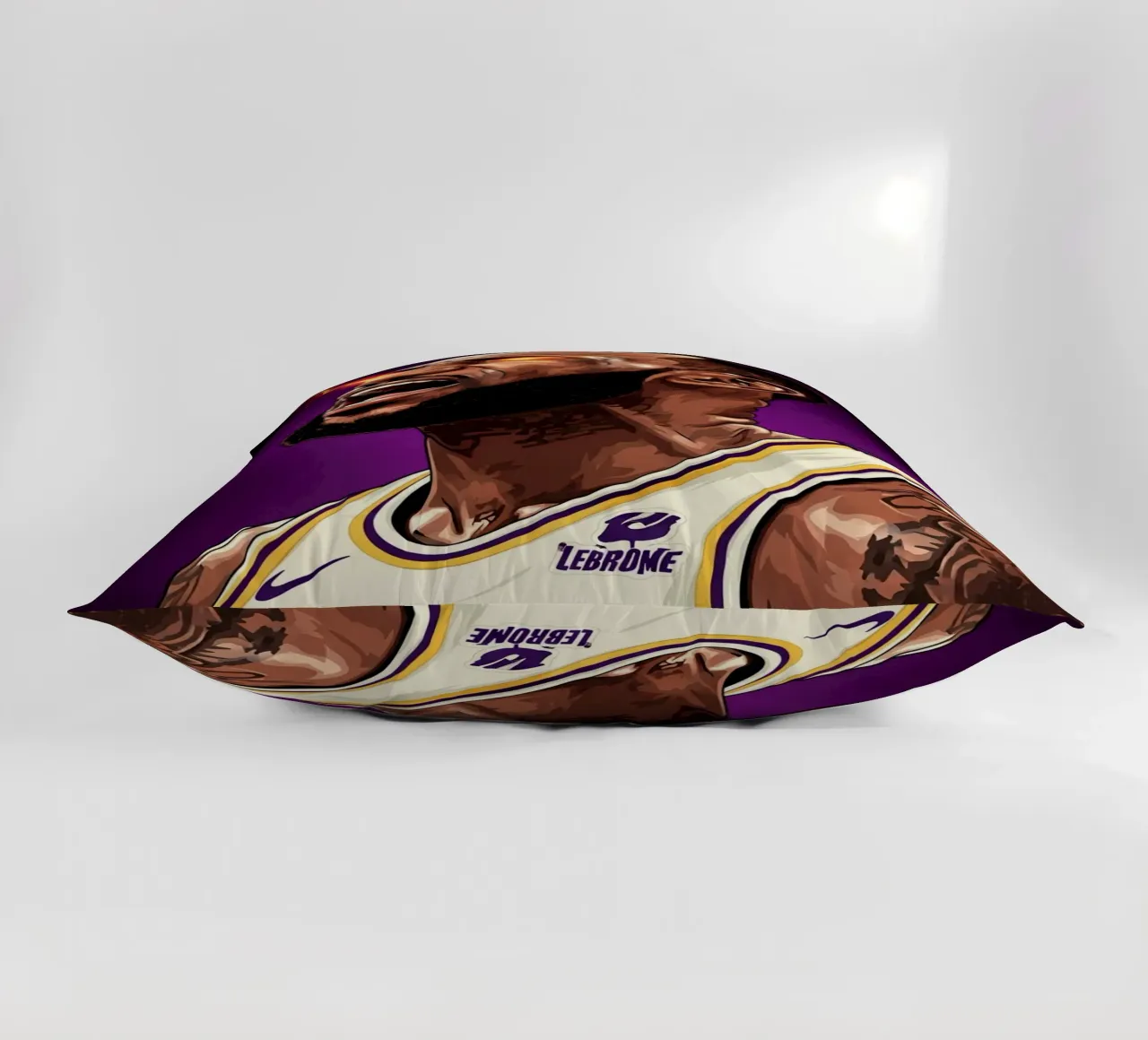 Lebron James portrait (5) cuscino da Lembayung art