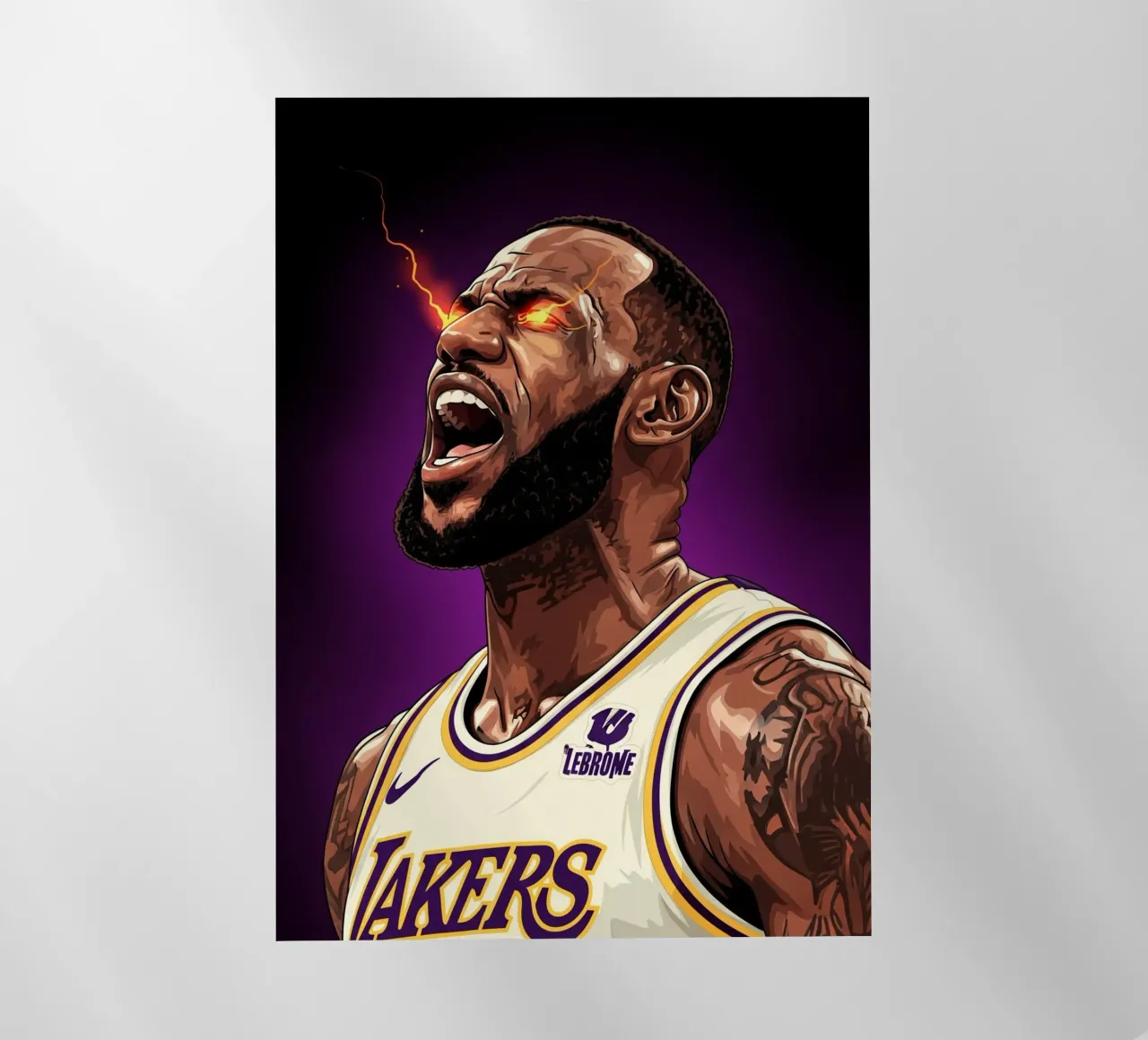 Lebron James portrait (5) pellicola backlit da Lembayung art