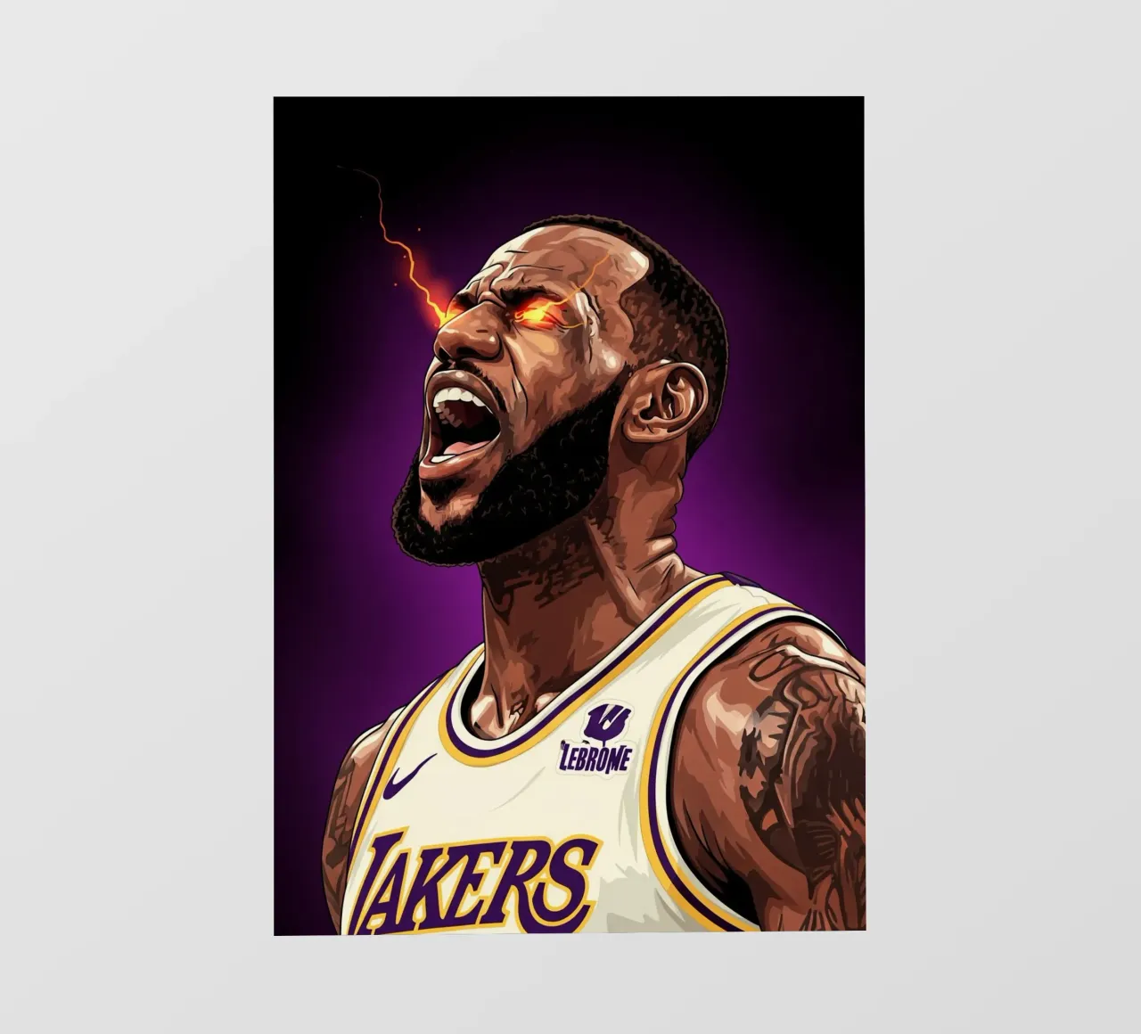 Lebron James portrait (5) pellicola backlit da Lembayung art