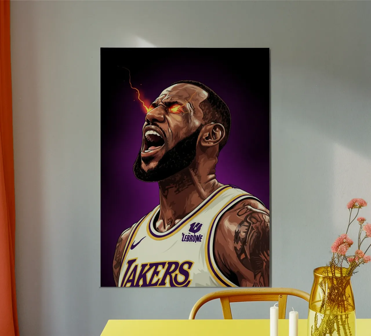 Lebron James portrait (5) alluminio dibond da Lembayung art