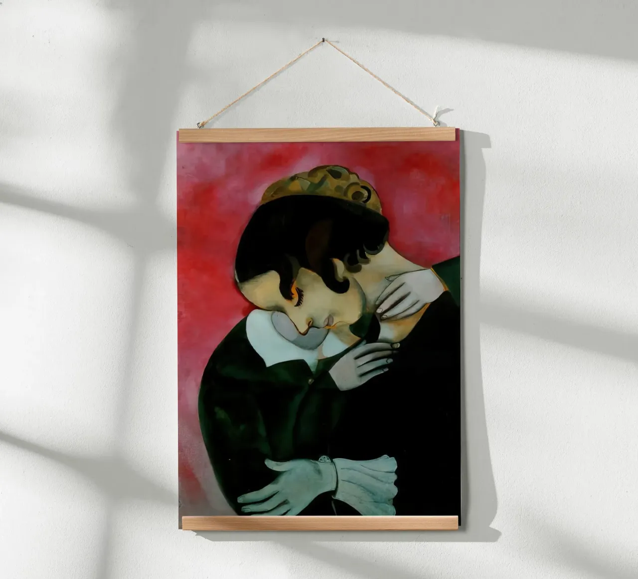 Marc Chagall Amanti in rosa carta hahnemühle da MC Exhebition