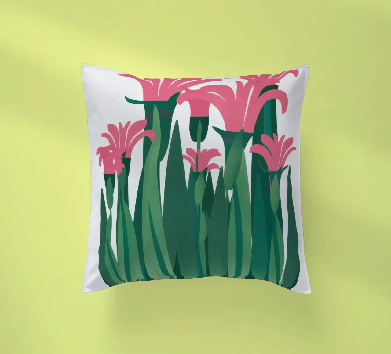 Eleganza del giglio rosa cuscino da Solar Paint