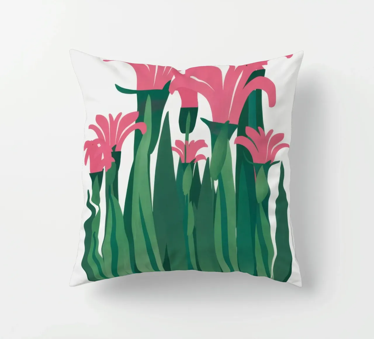 Eleganza del giglio rosa cuscino da Solar Paint