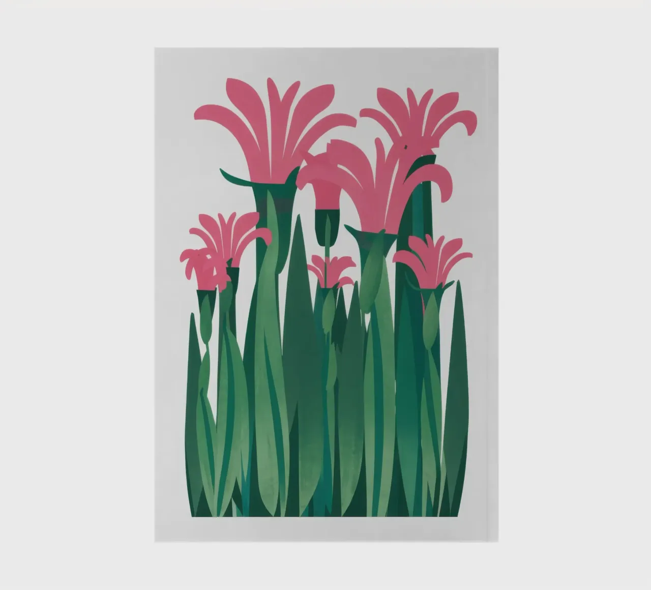 Pink Lily Elegance notebook by Solar Paint