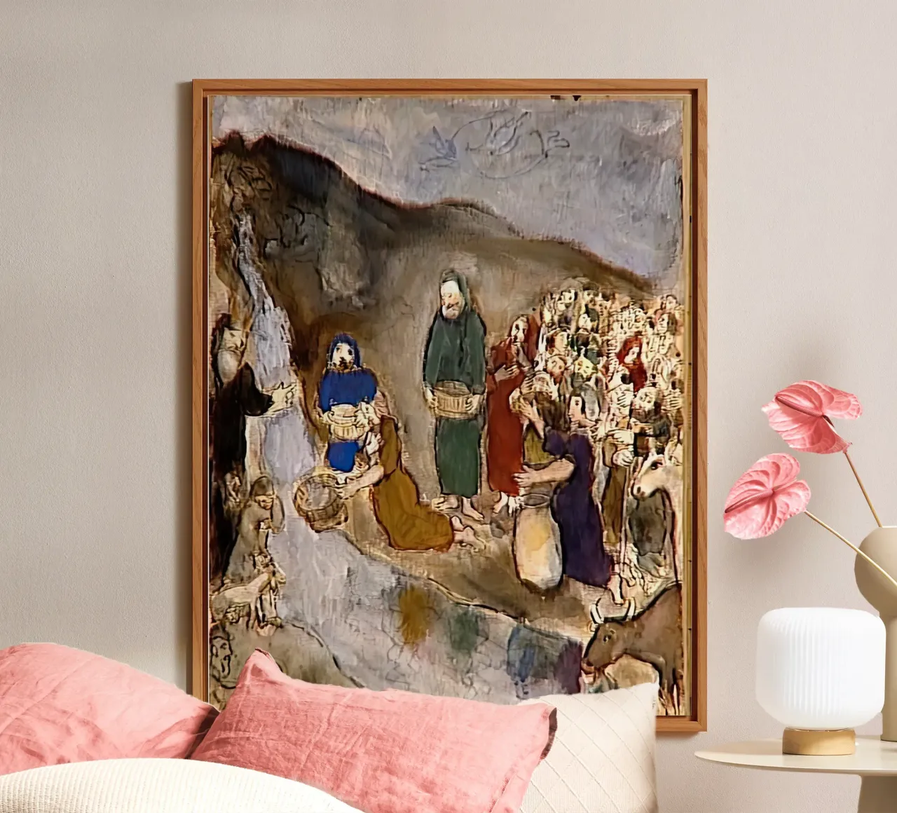 Marc Chagall Mosè e la roccia che colpisce alluminio dibond da MC Exhebition