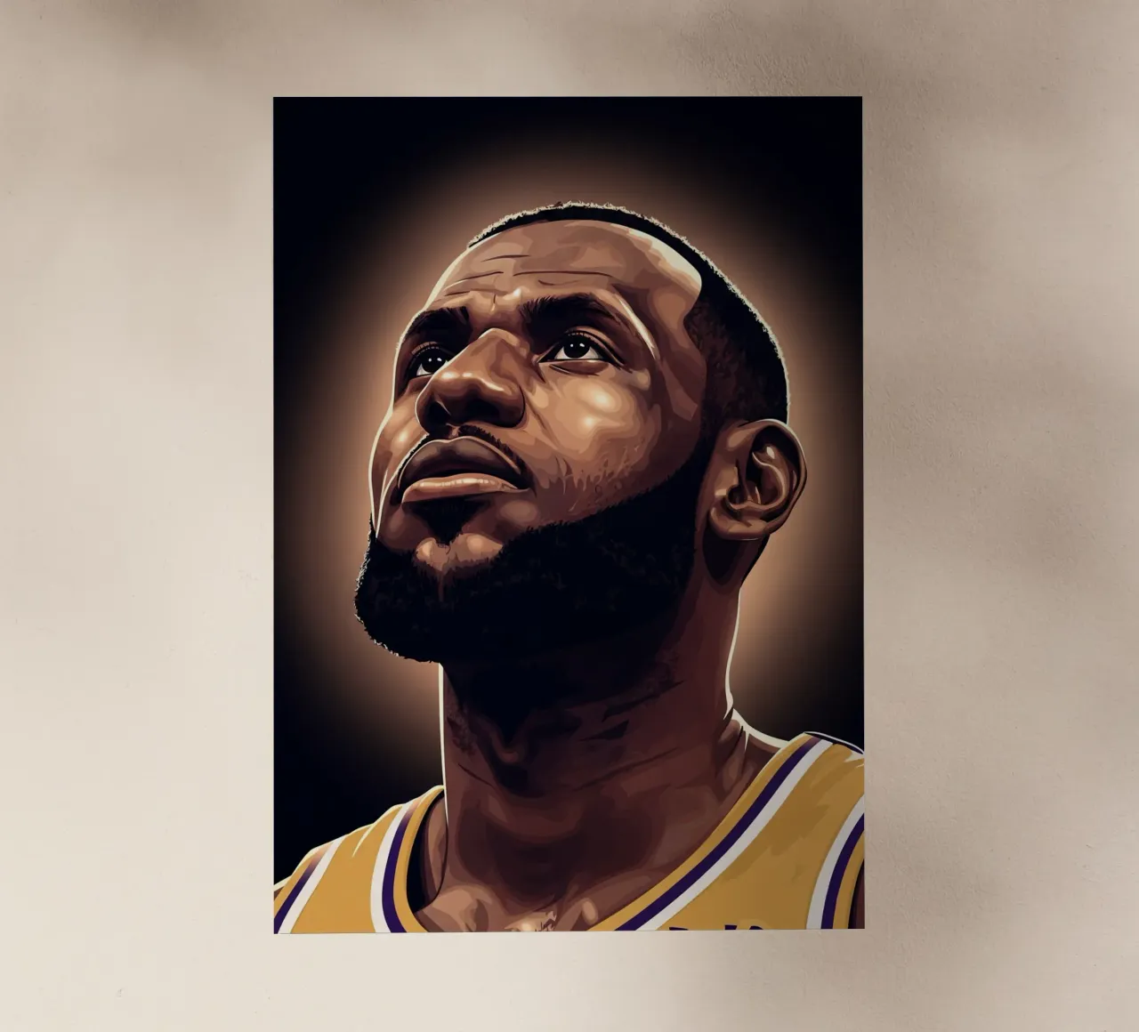 Lebron James portrait (6) pellicola backlit da Lembayung art