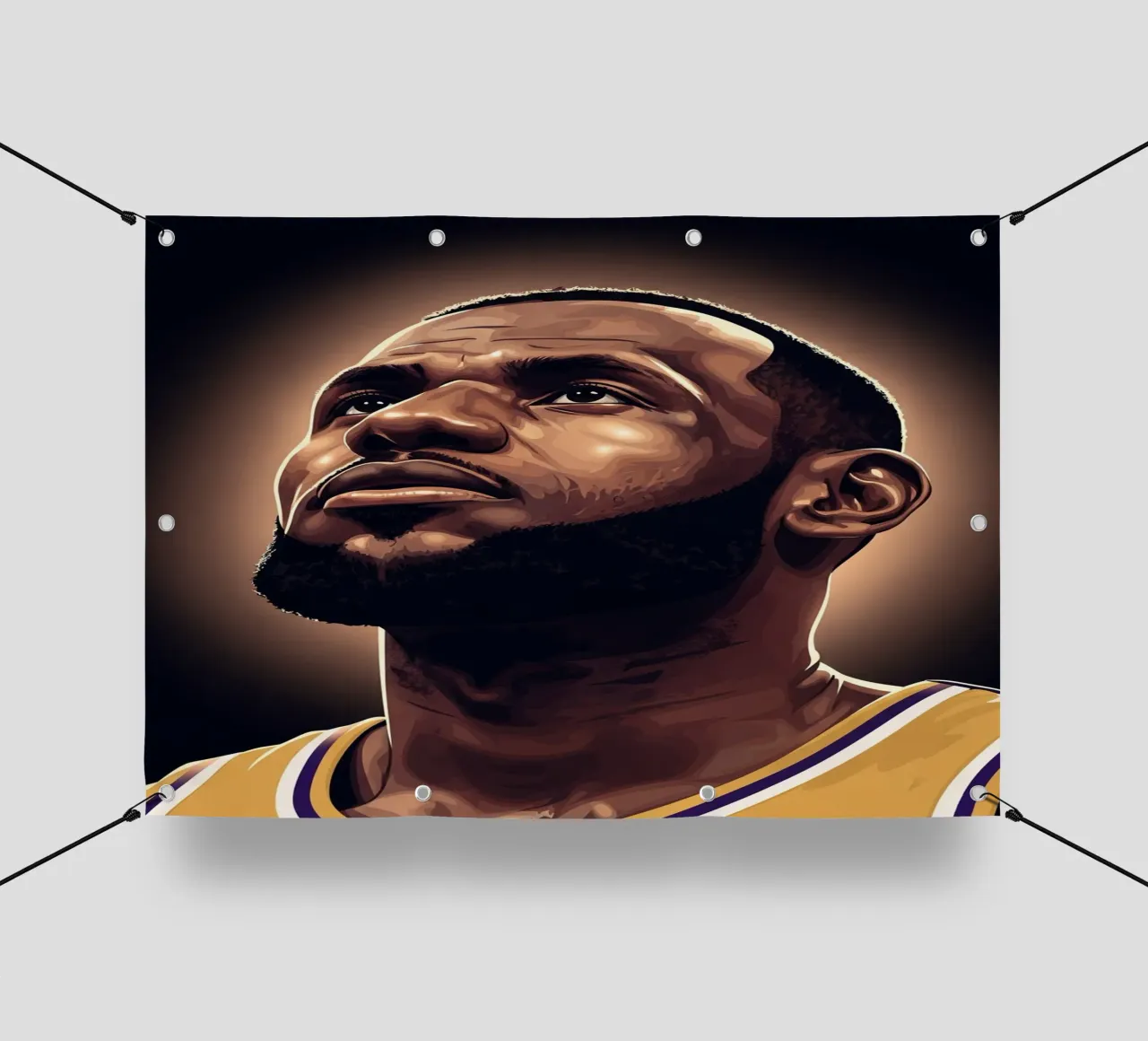 Lebron James portrait (6) telo in pvc da Lembayung art
