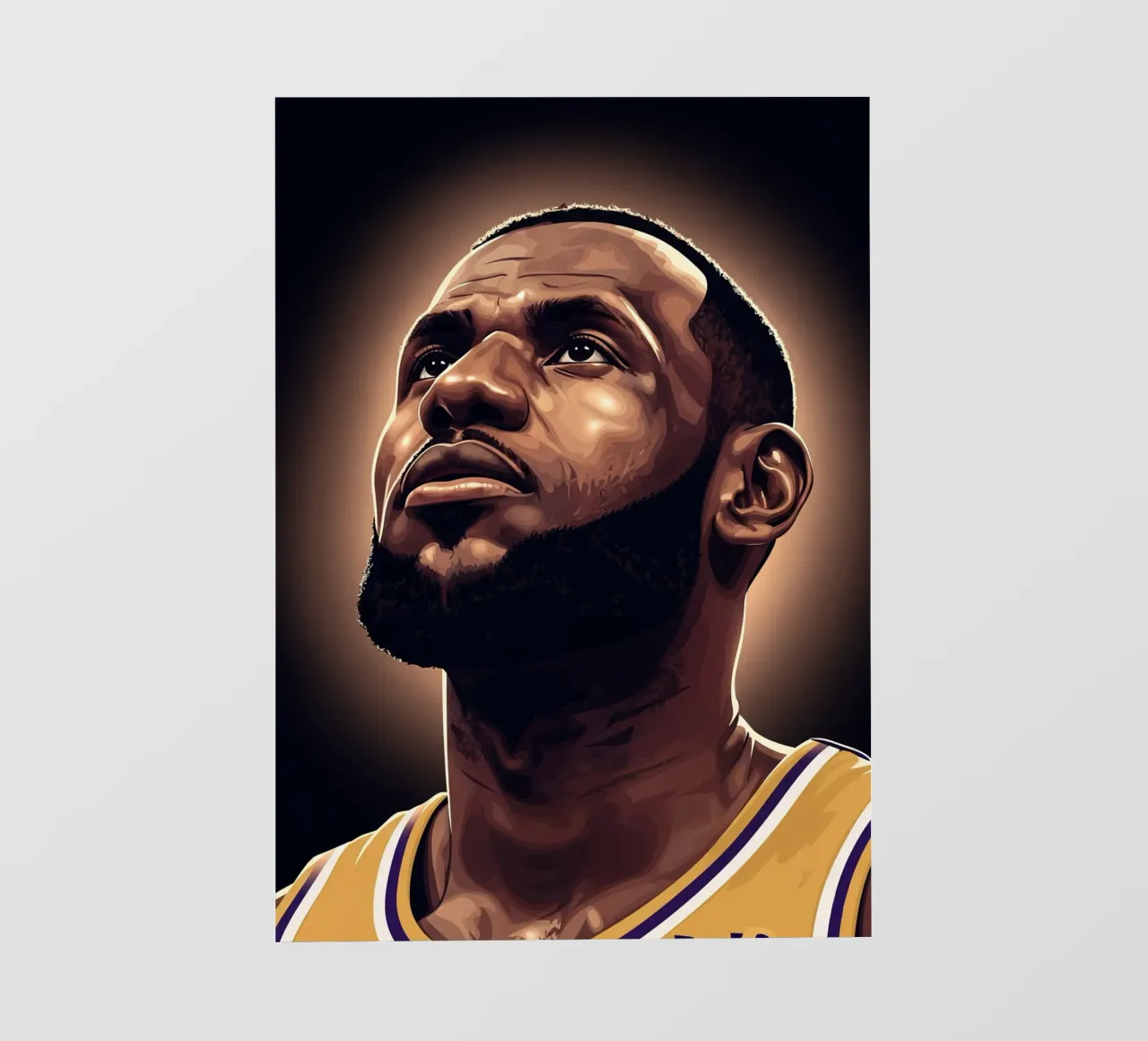 Lebron James portrait (6) telo in pvc da Lembayung art