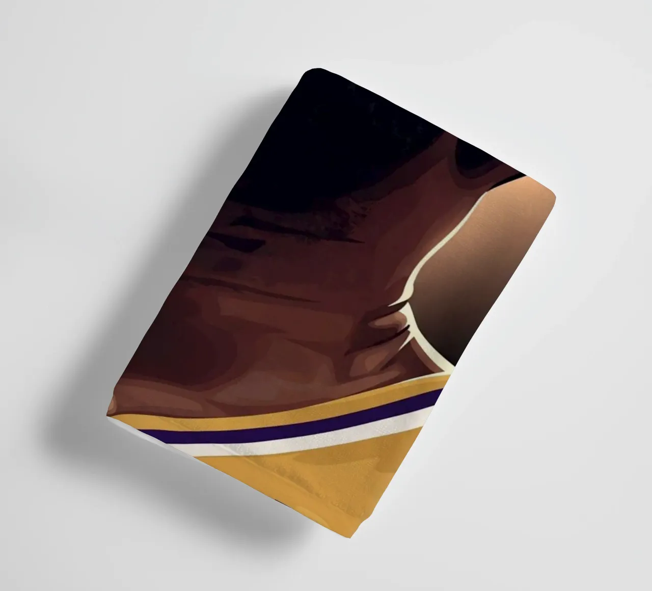 Lebron James portrait (6) asciugamano da bagno da Lembayung art
