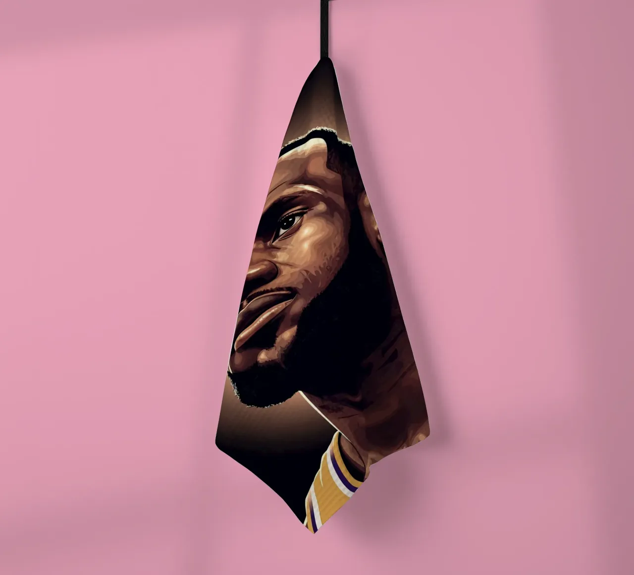 Lebron James portrait (6) canovaccio da cucina da Lembayung art