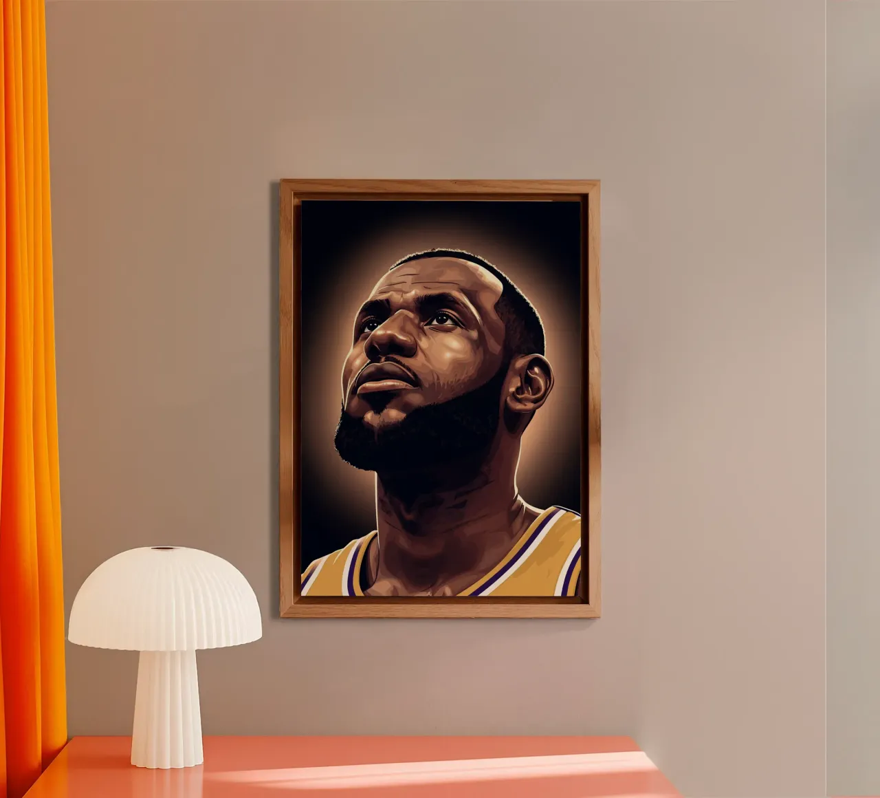 Lebron James portrait (6) alluminio dibond da Lembayung art
