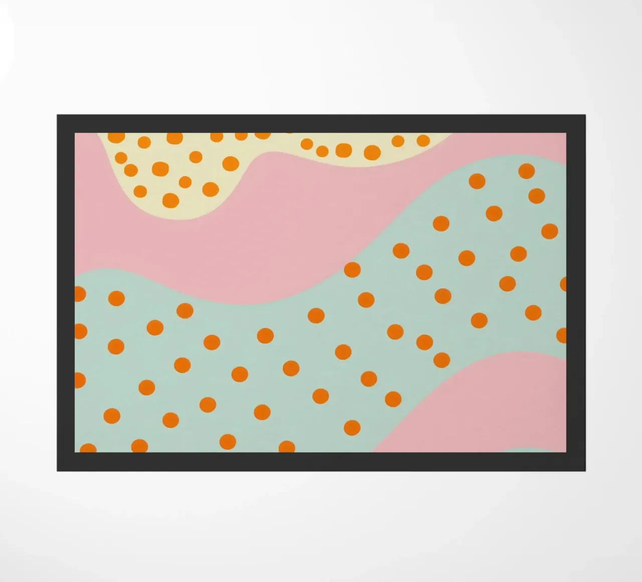 Golden Wave Pattern doormat by Solar Paint