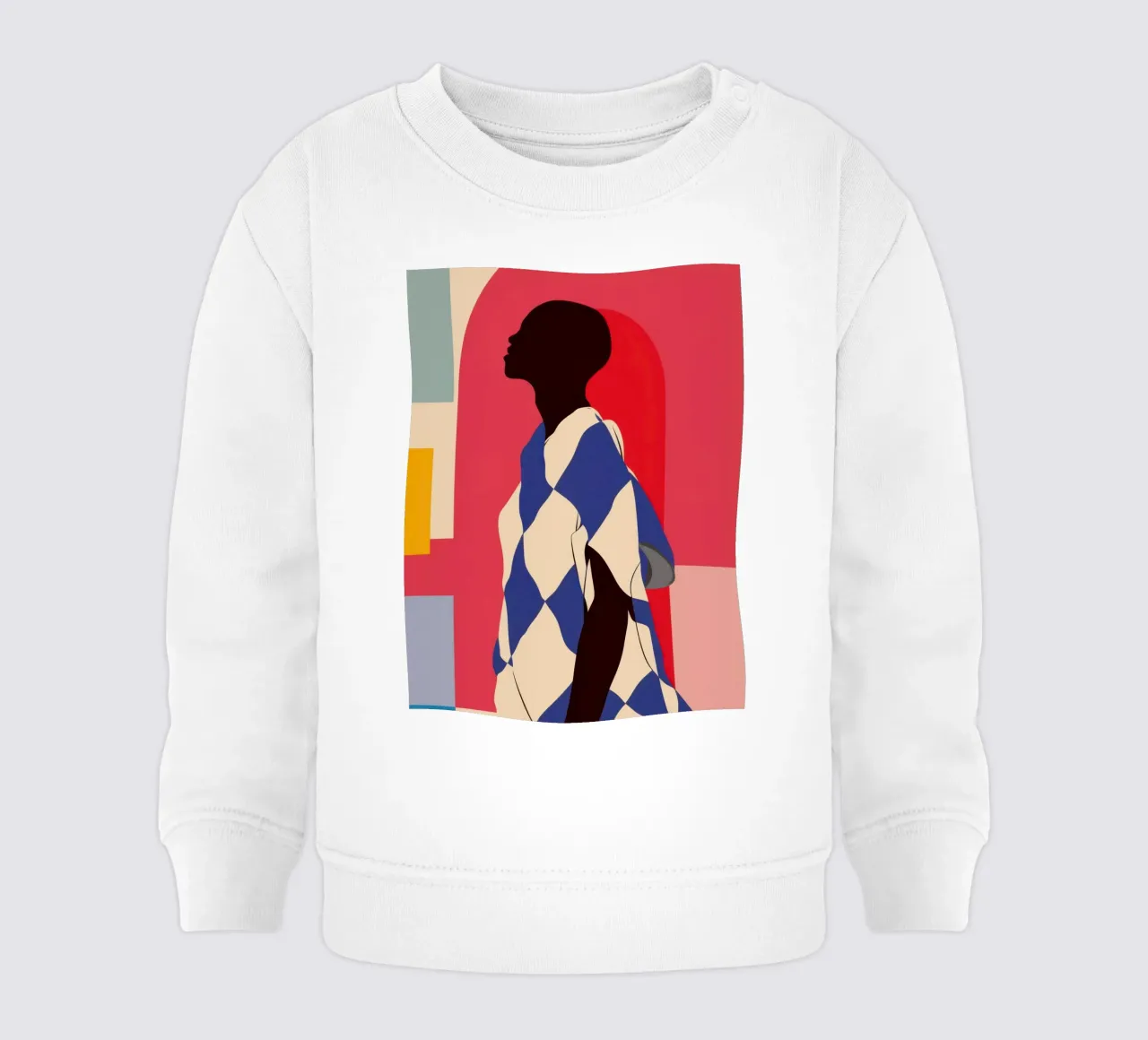 Silhouette moderna Deco felpa neonato da Prism Ritual