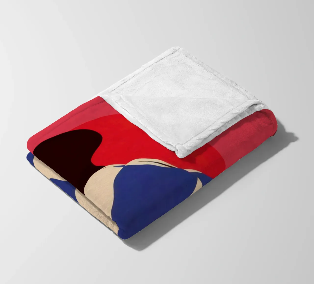 Modern Deco Silhouette fleece blanket by Prism Ritual