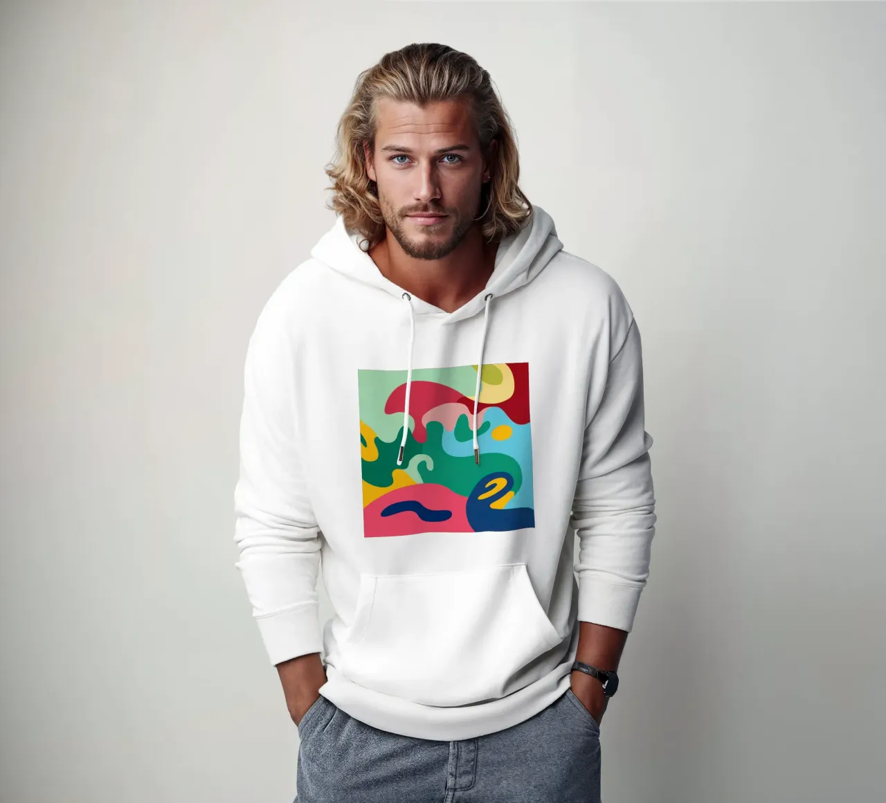 Abstrakter Fließtanz Hoodie von Prism Ritual