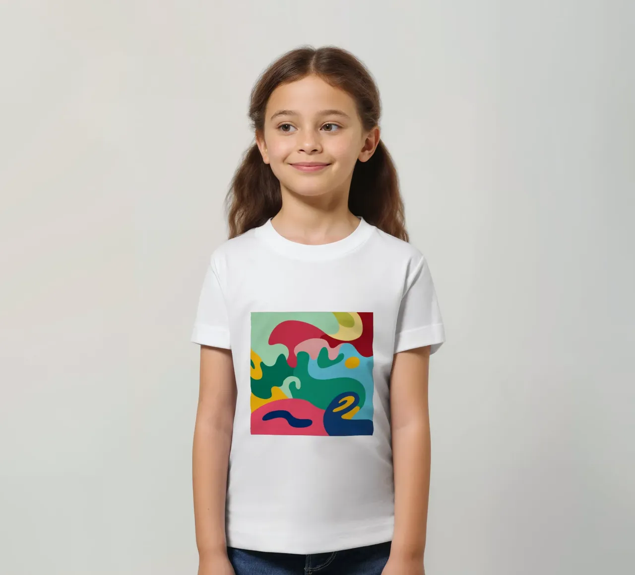 Danza astratta della fluidità t-shirt bambini da Prism Ritual
