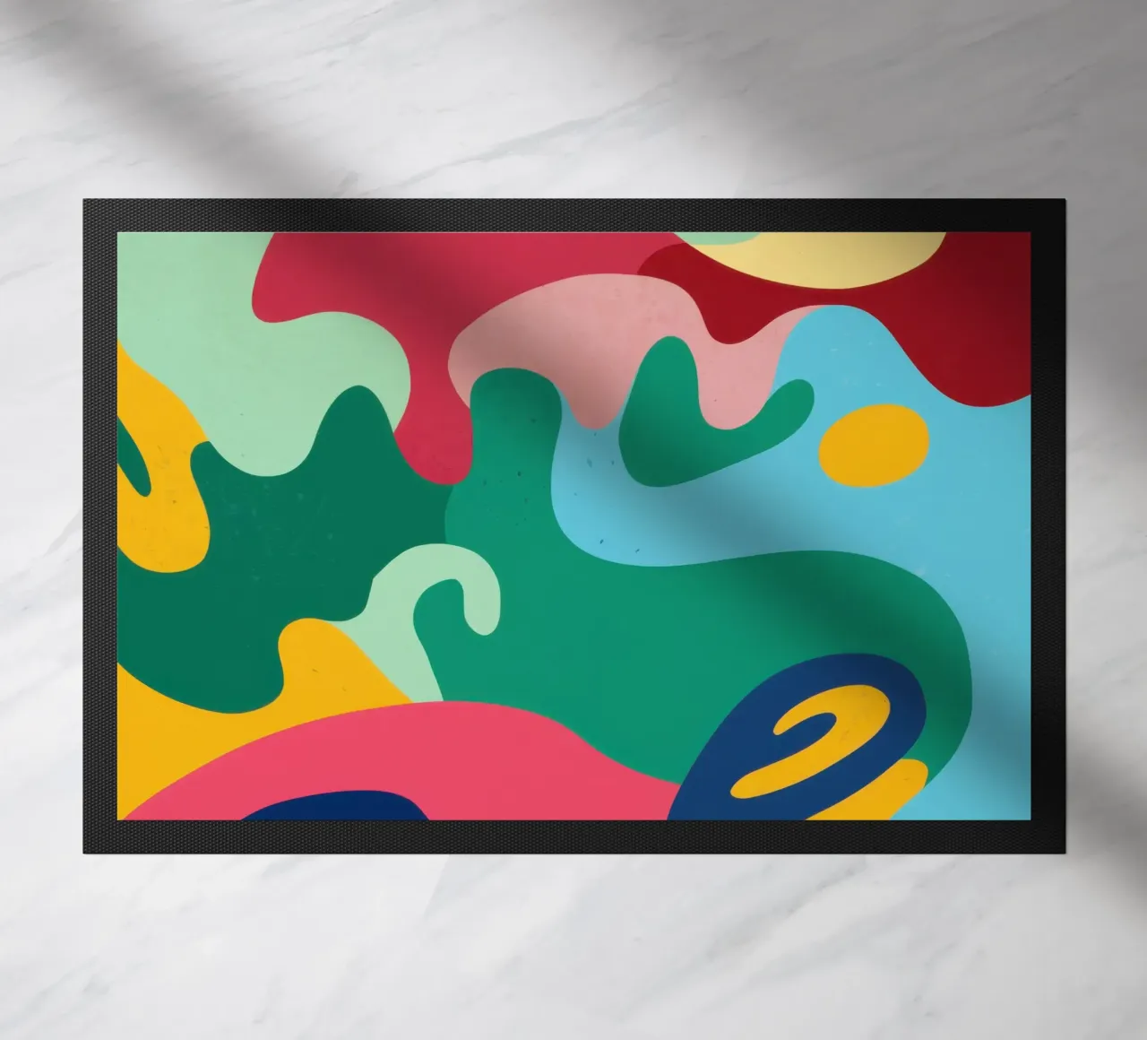 Abstract Fluidity Dance doormat by Prism Ritual