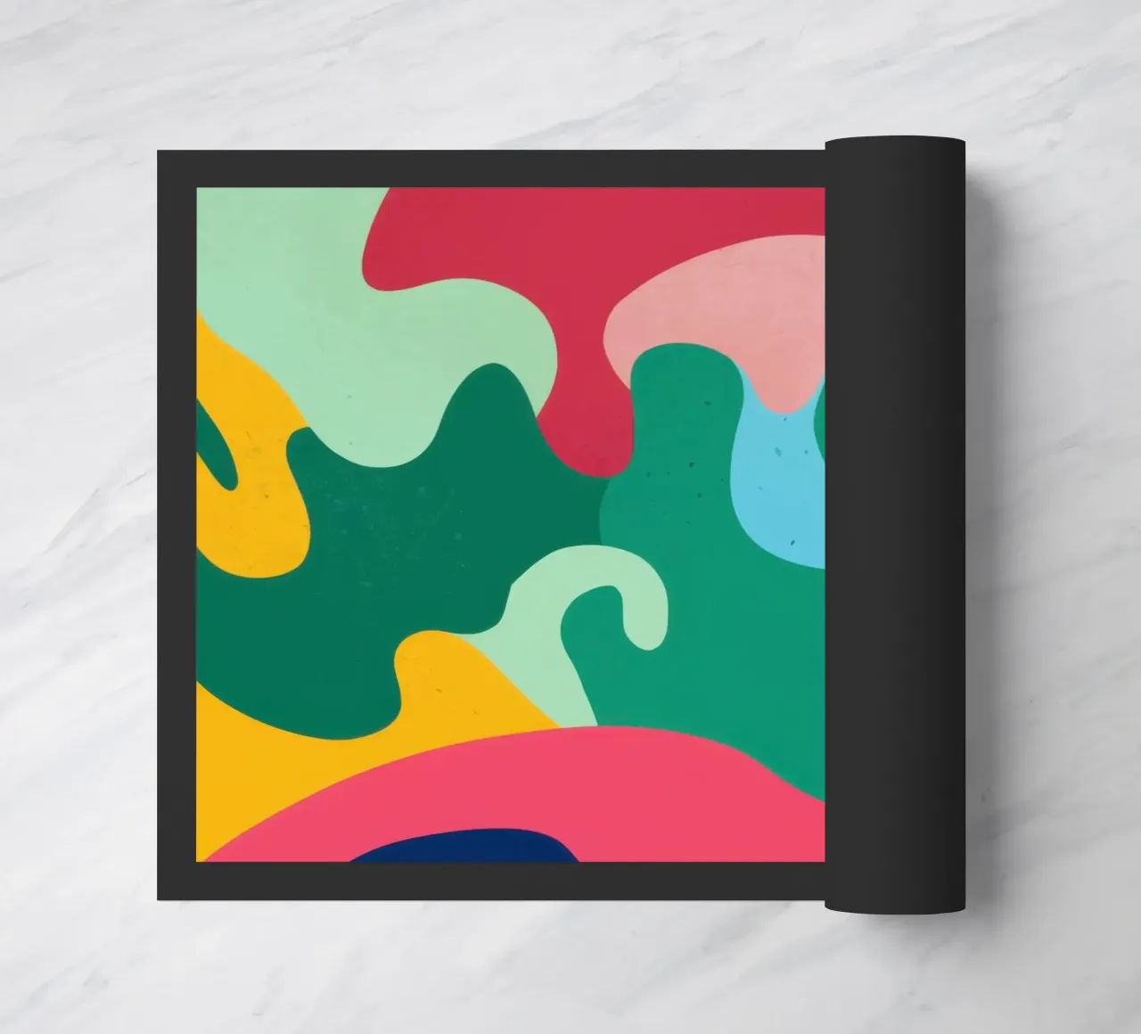 Abstract Fluidity Dance doormat by Prism Ritual