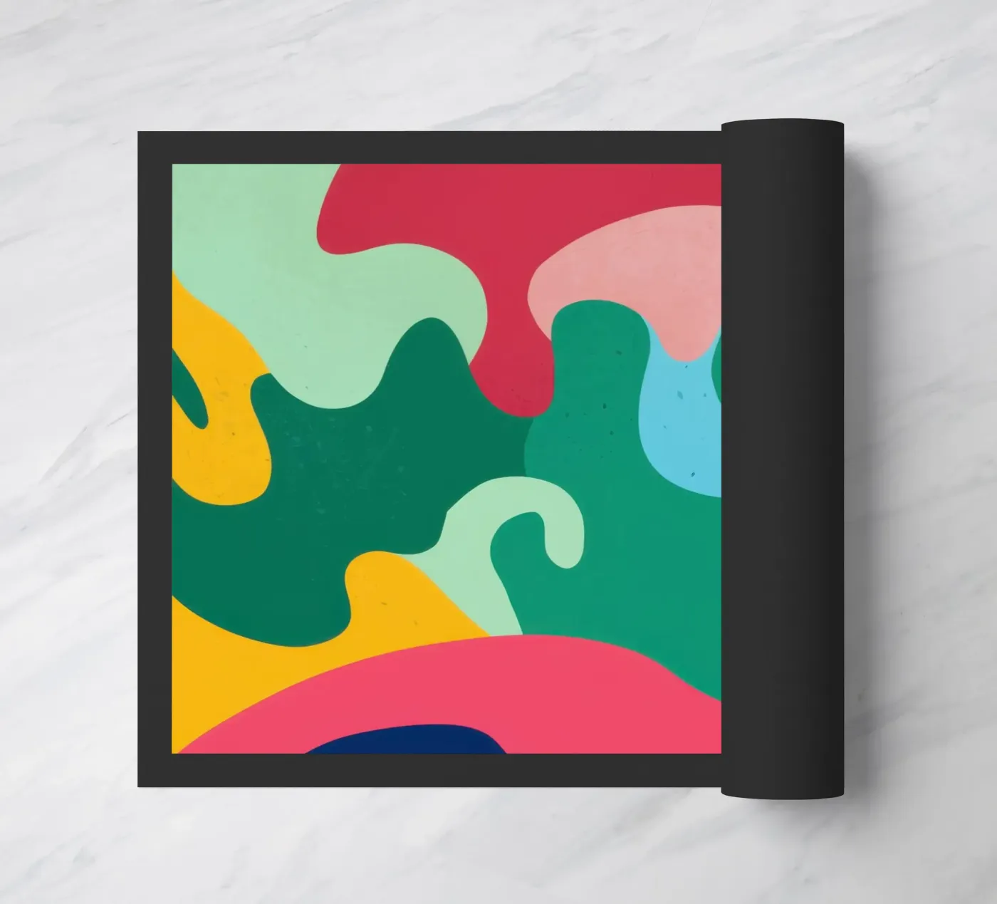 Abstract Fluidity Dance doormat by Prism Ritual
