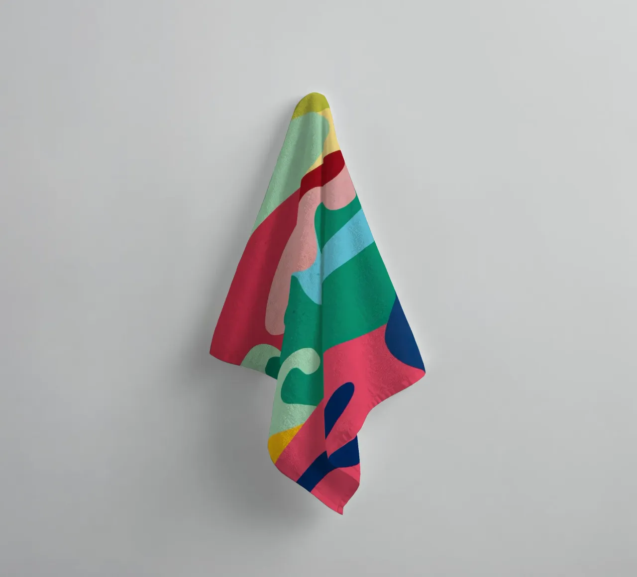 Abstracte vloeibaarheidsdans badhanddoek van Prism Ritual