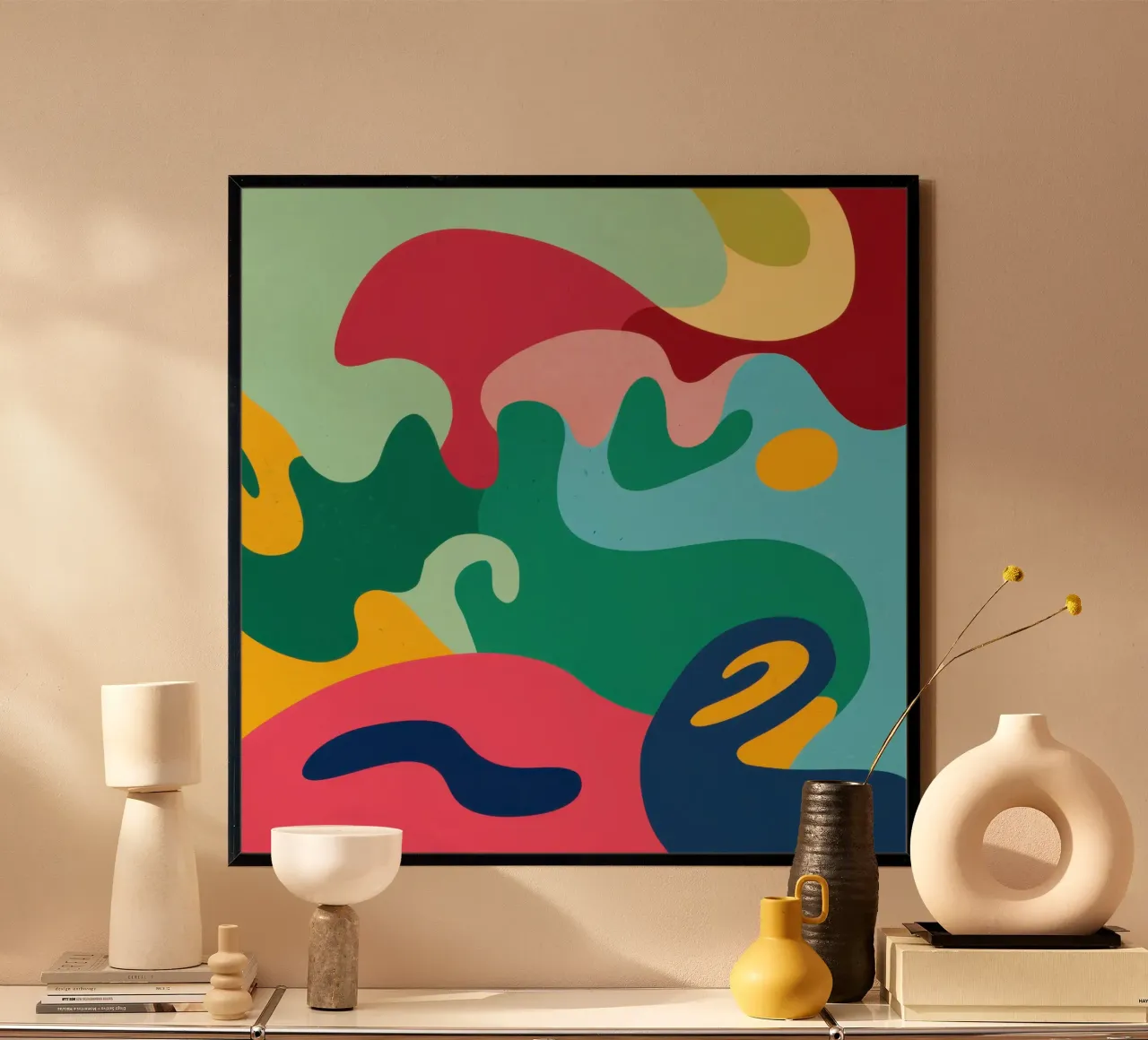 Abstracte vloeibaarheidsdans hahnemühle van Prism Ritual