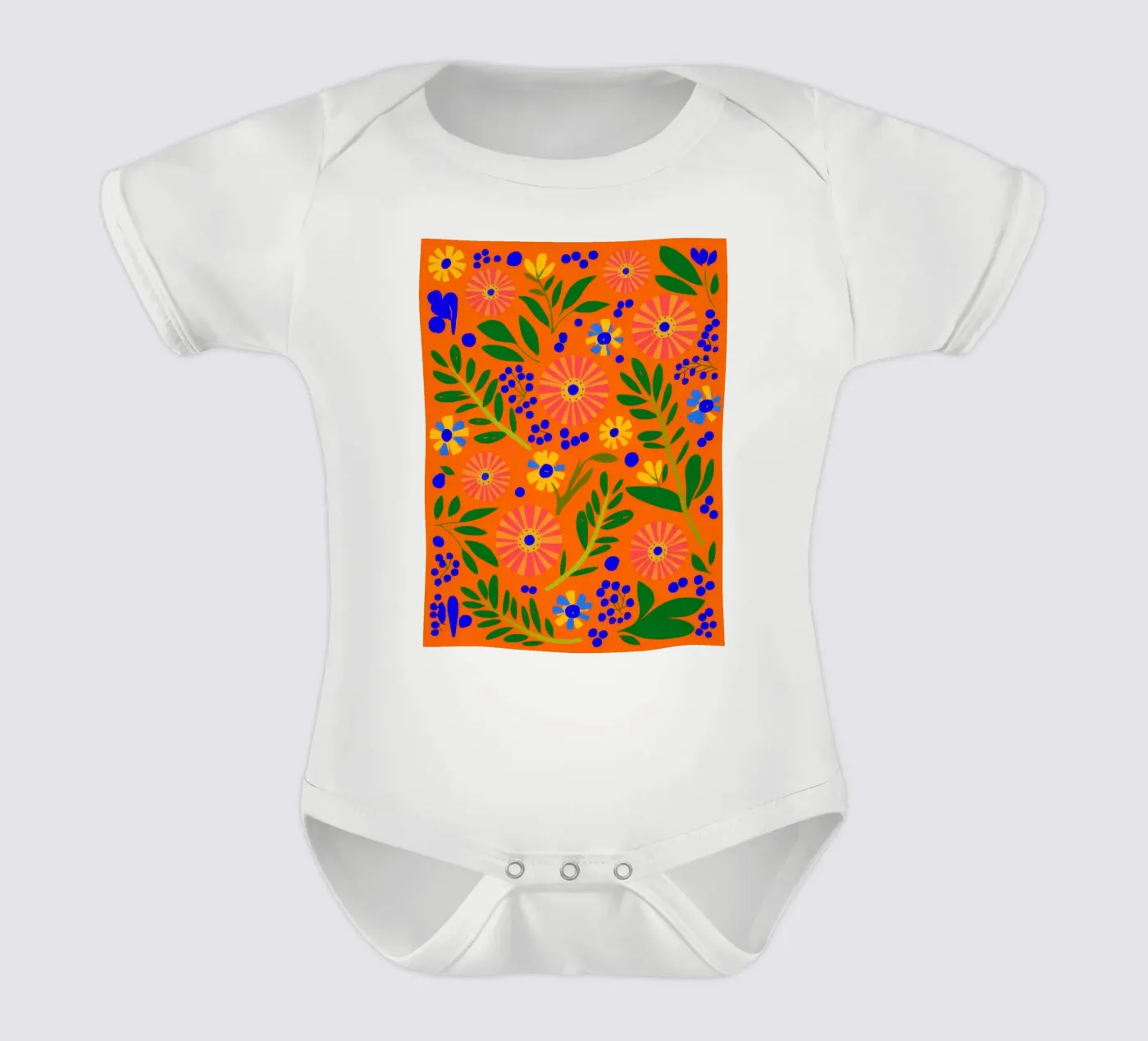 Orange Grove Pattern body bébé de Solar Paint