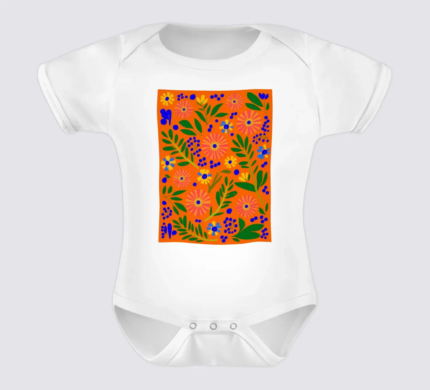 Orange Grove Pattern body bébé de Solar Paint