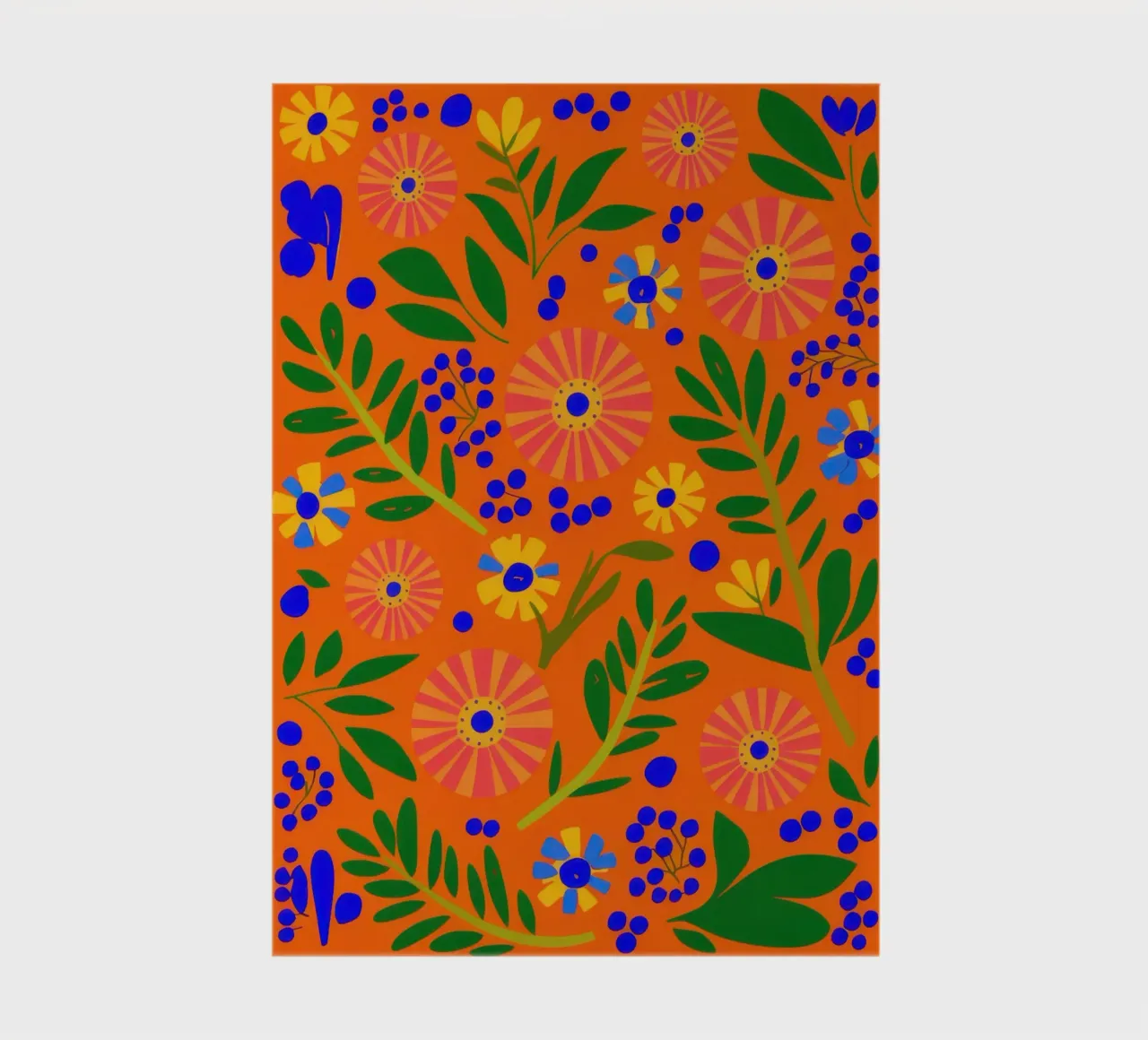 Orange Grove Pattern notebook by Solar Paint