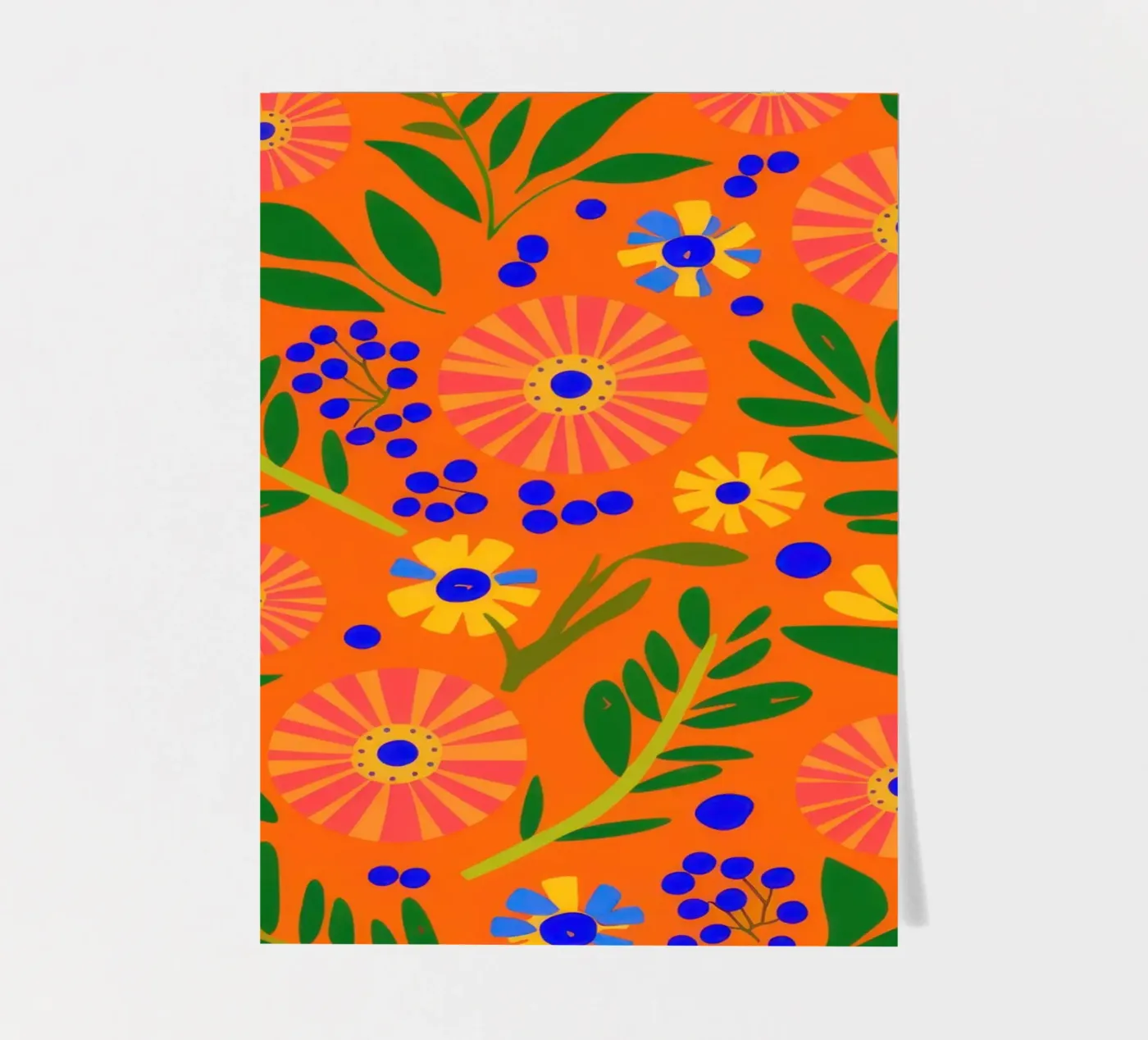 Orange Grove Pattern sticker sheet by Solar Paint