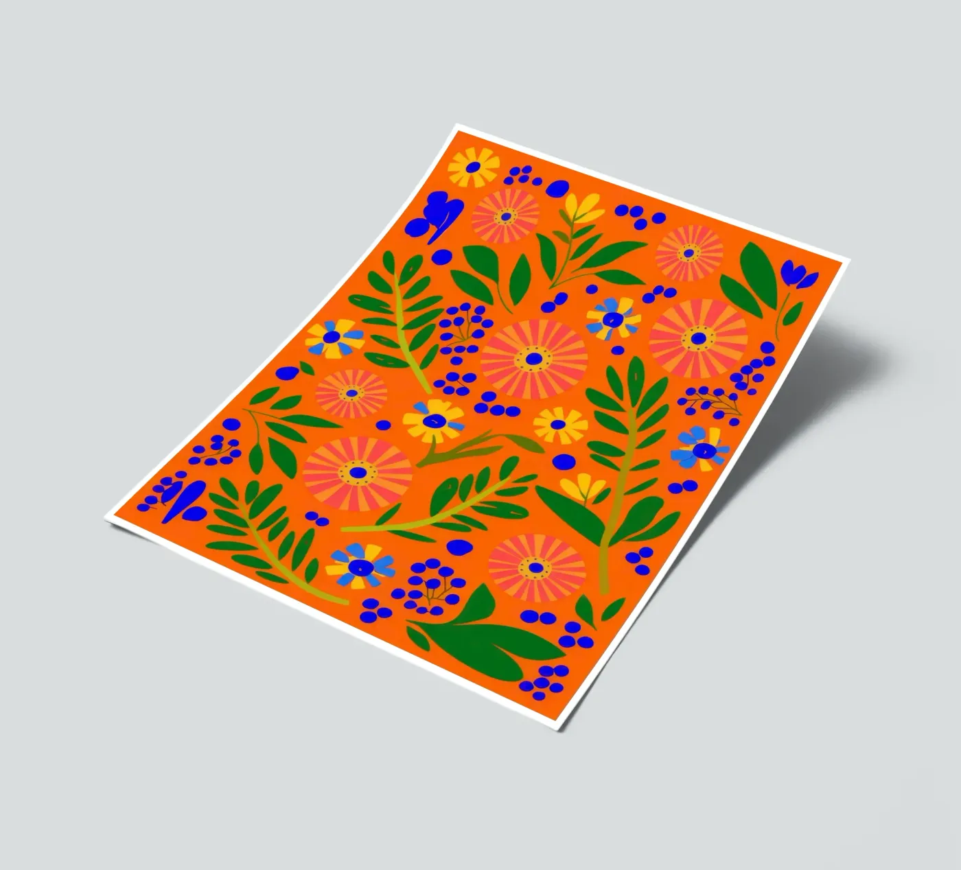 Orange Grove Pattern sticker sheet by Solar Paint