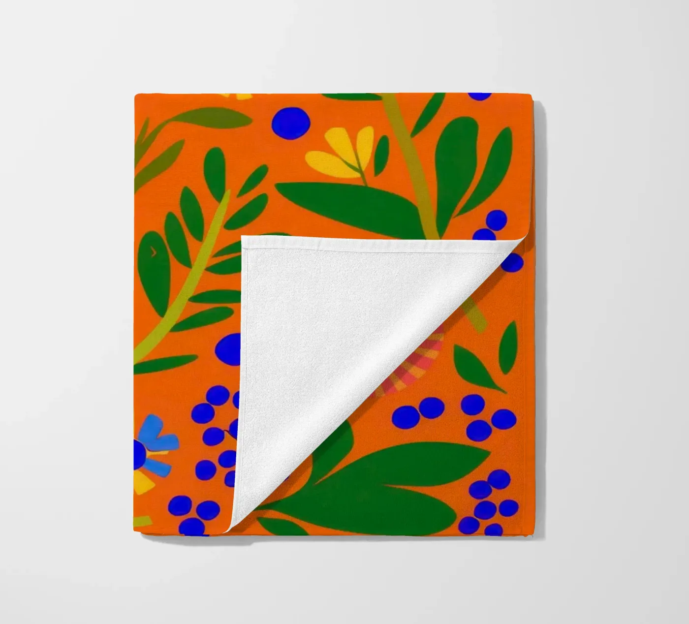 Orange Grove Pattern beach towel by Solar Paint