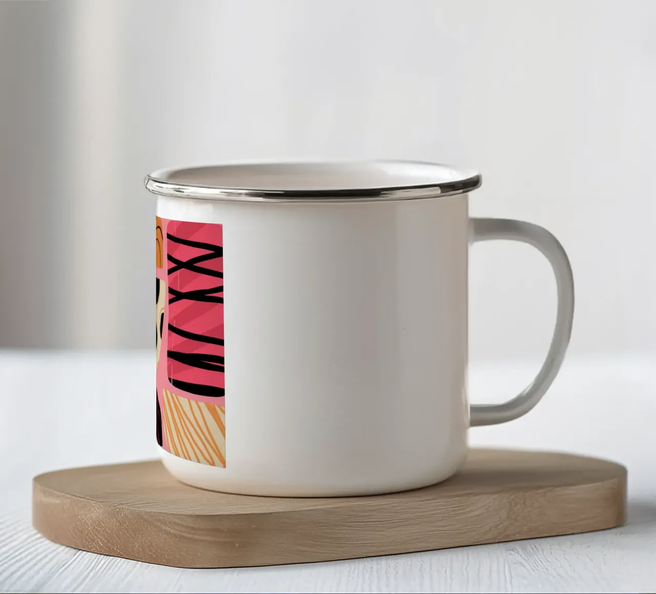 Medley di motivi giocosi tazza in smalto da Bring Haven
