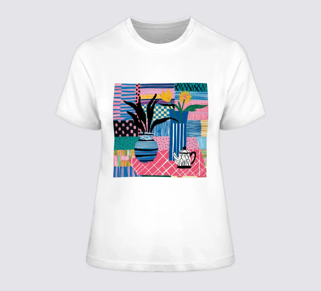Vase éclectique Stillness t-shirt ajusté pour femmes de Solar Paint
