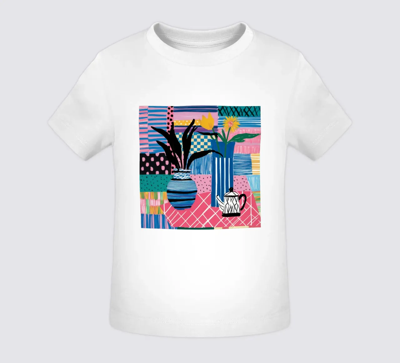 Vaso eclettico Stillness maglietta neonato da Solar Paint