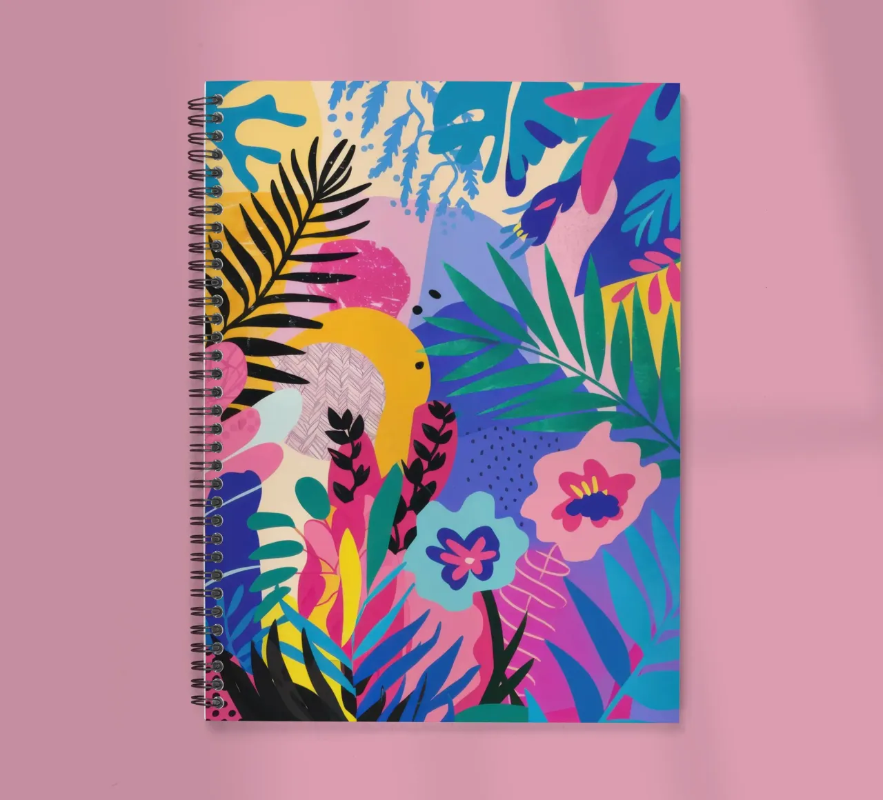 Vibrant Jungle Symphony spiral notebook by Bring Haven