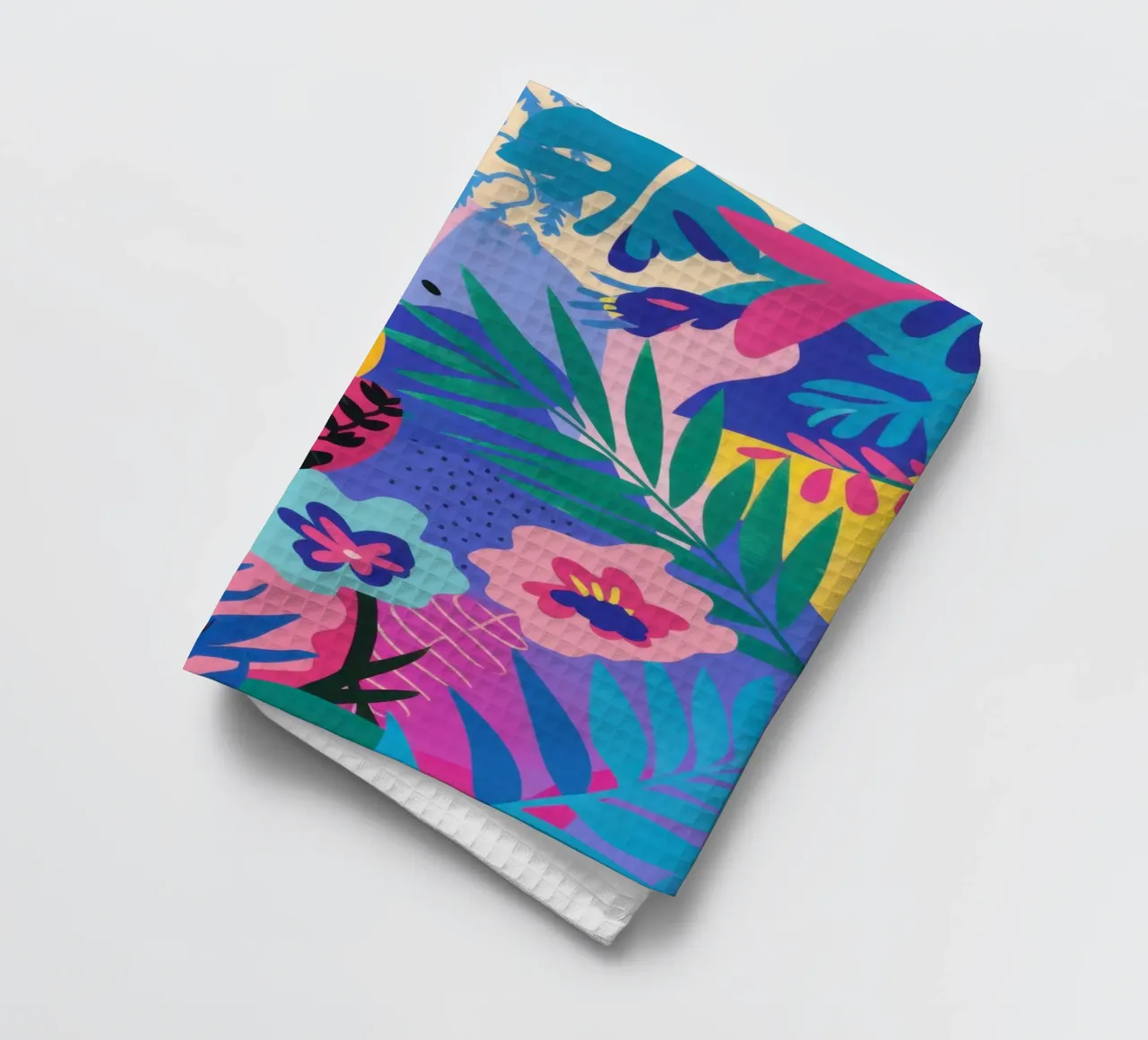 Levendige Jungle Symfonie theedoek van Bring Haven