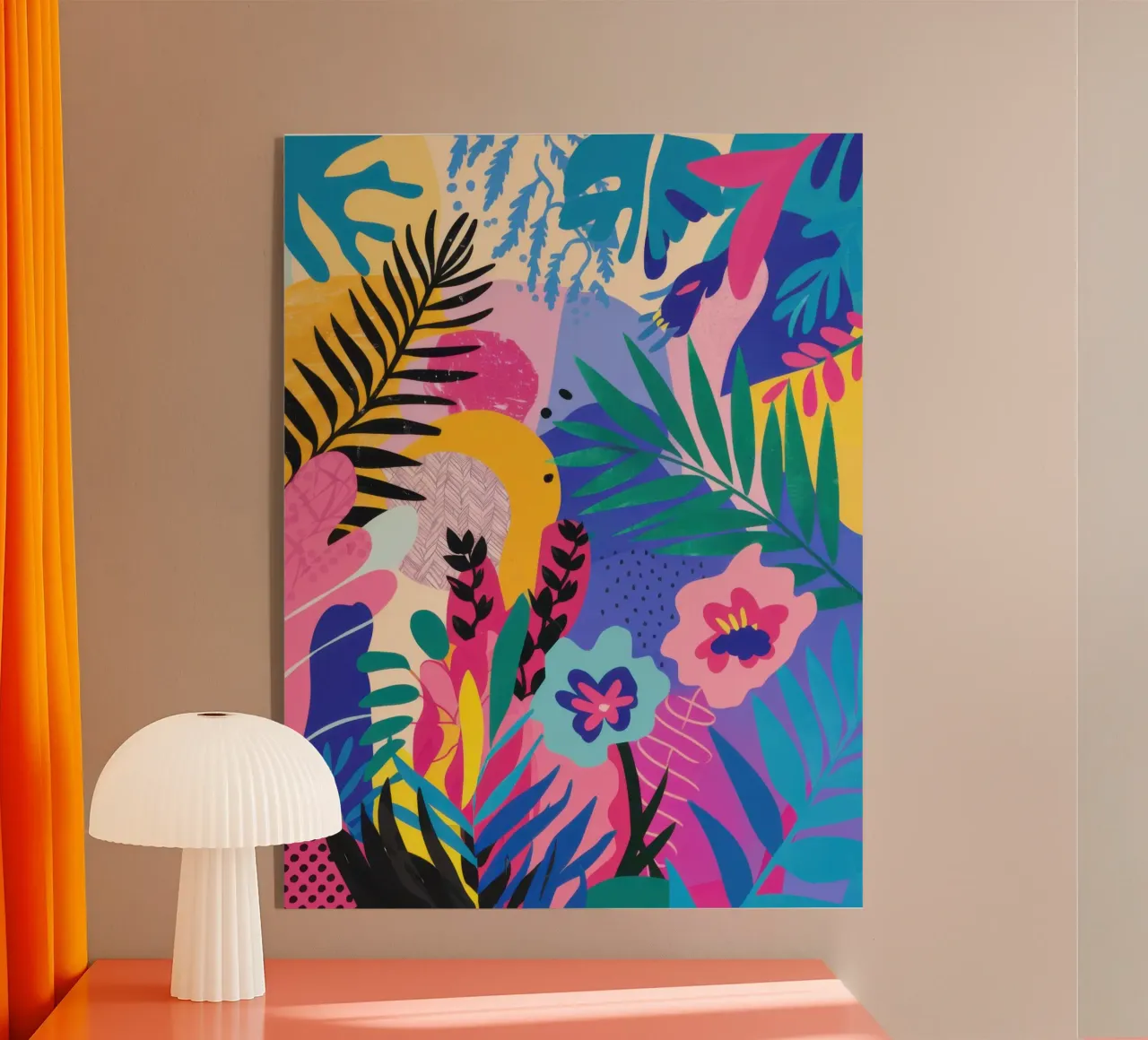 Symphonie vibrante de la jungle plexiglas de Bring Haven