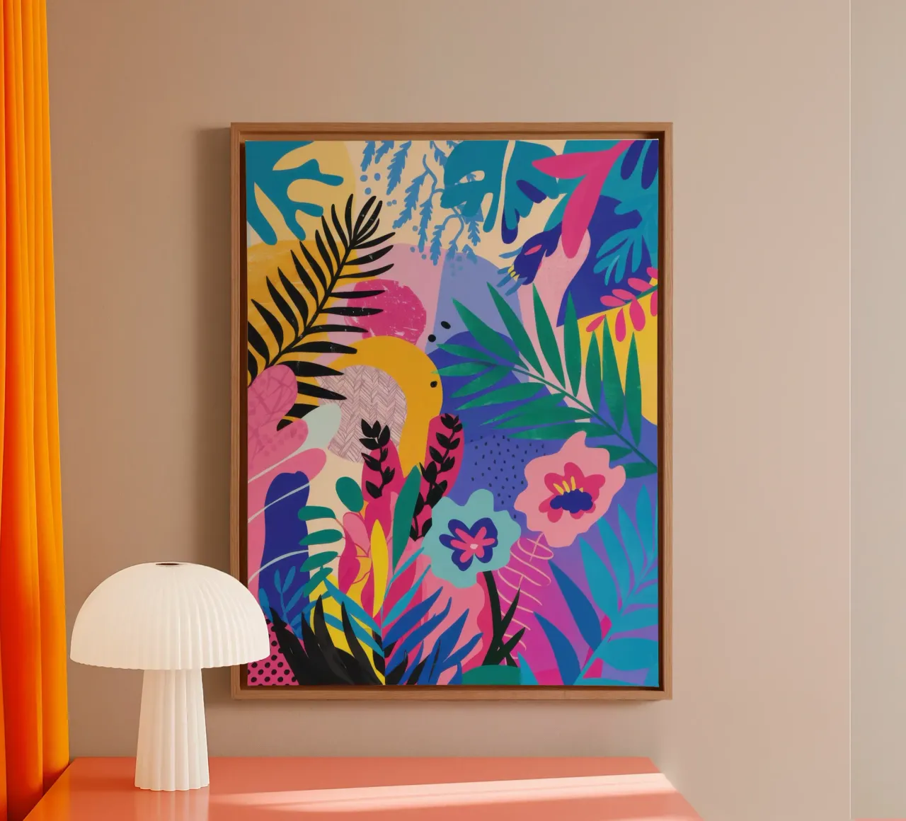 Levendige Jungle Symfonie canvas van Bring Haven