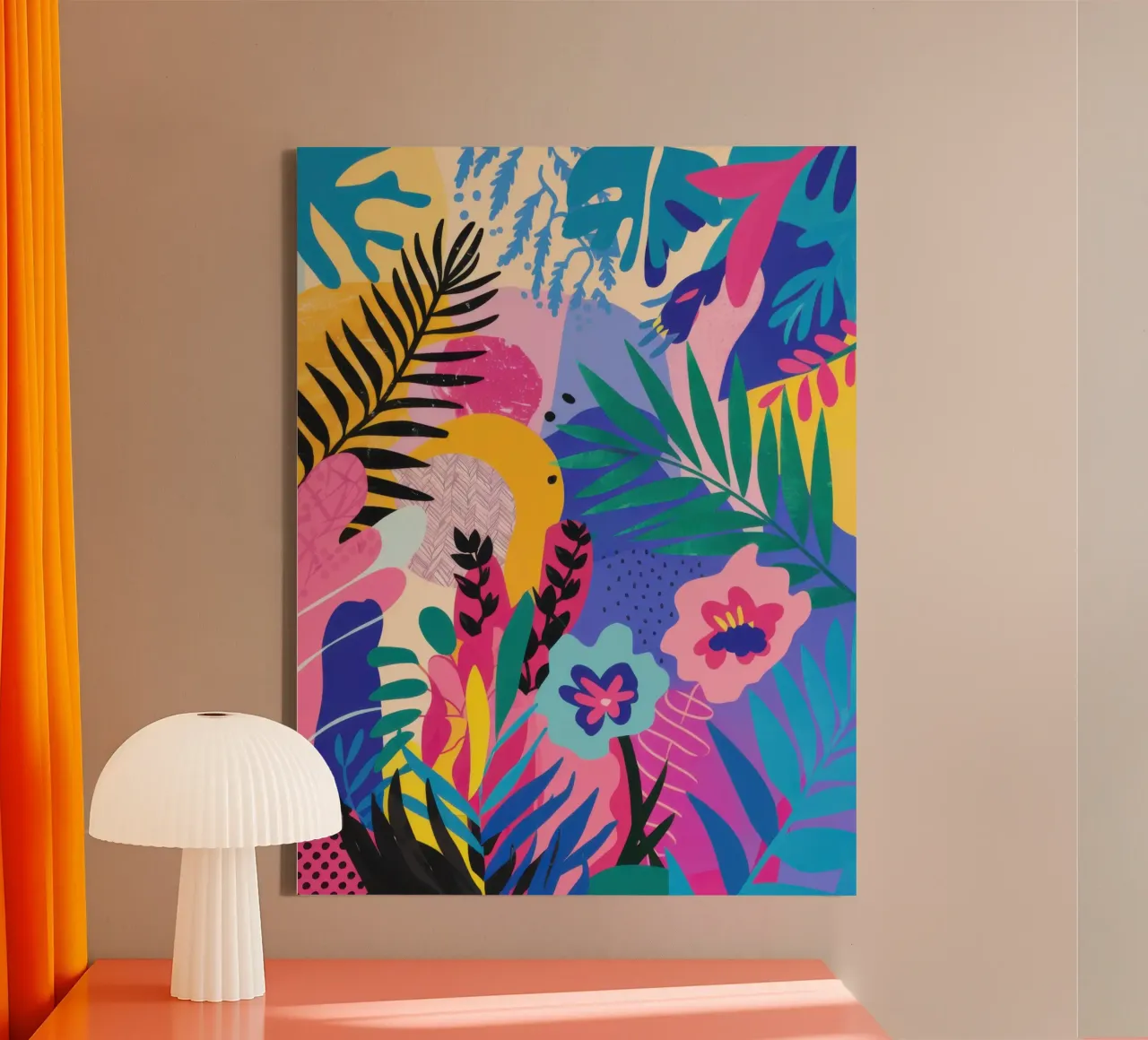 Levendige Jungle Symfonie canvas van Bring Haven