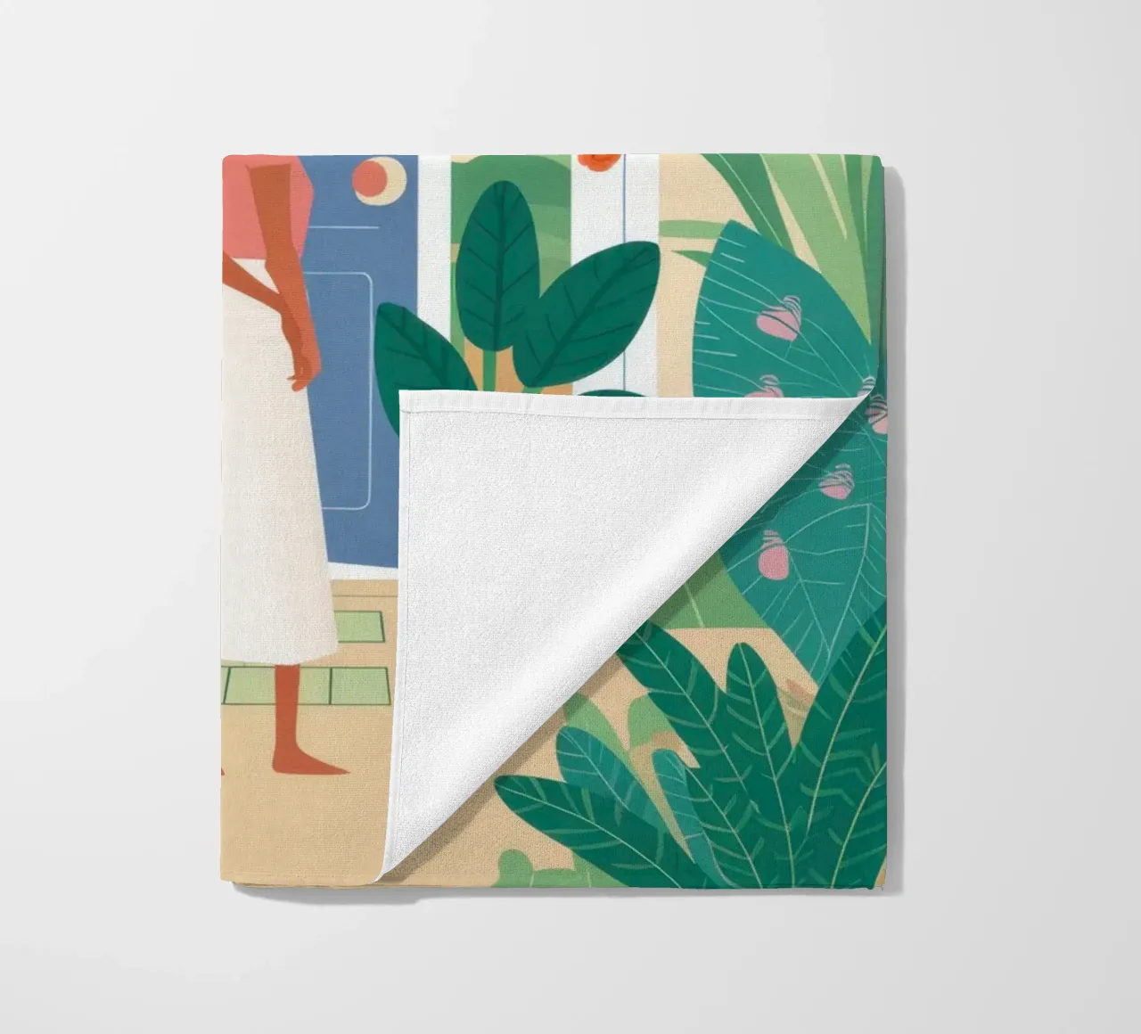 Gateway to Greenery beach towel by Prism Ritual