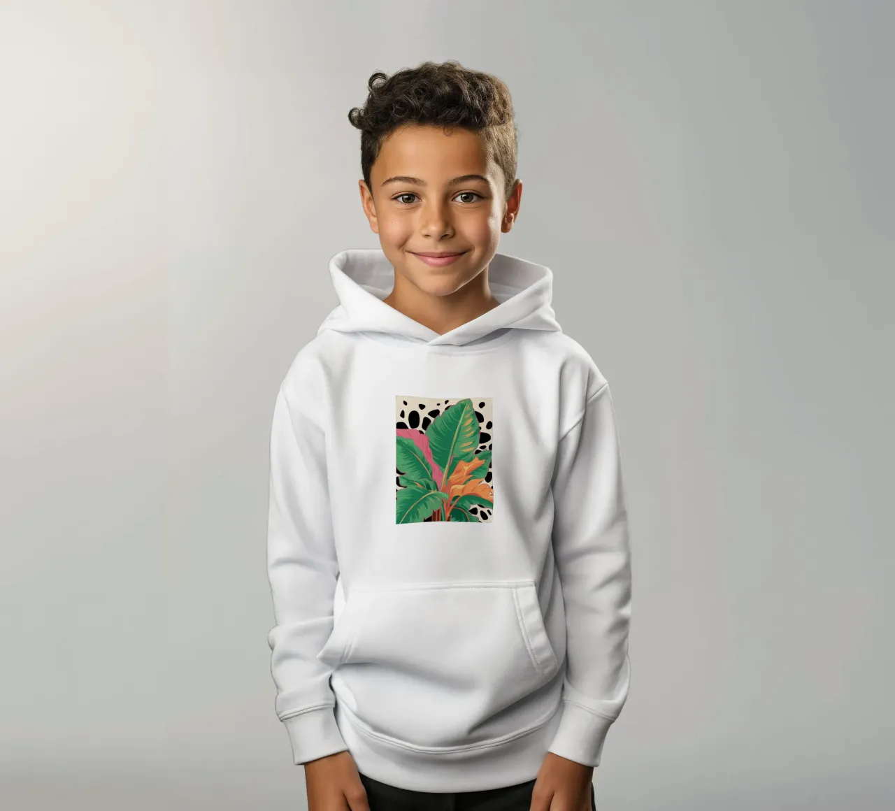 Bagliore tropicale di mezzanotte felpa bambino con cappuccio da Bring Haven