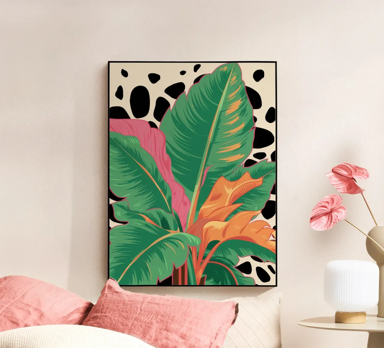 Midnight Tropical Glow acrylic glass by Bring Haven