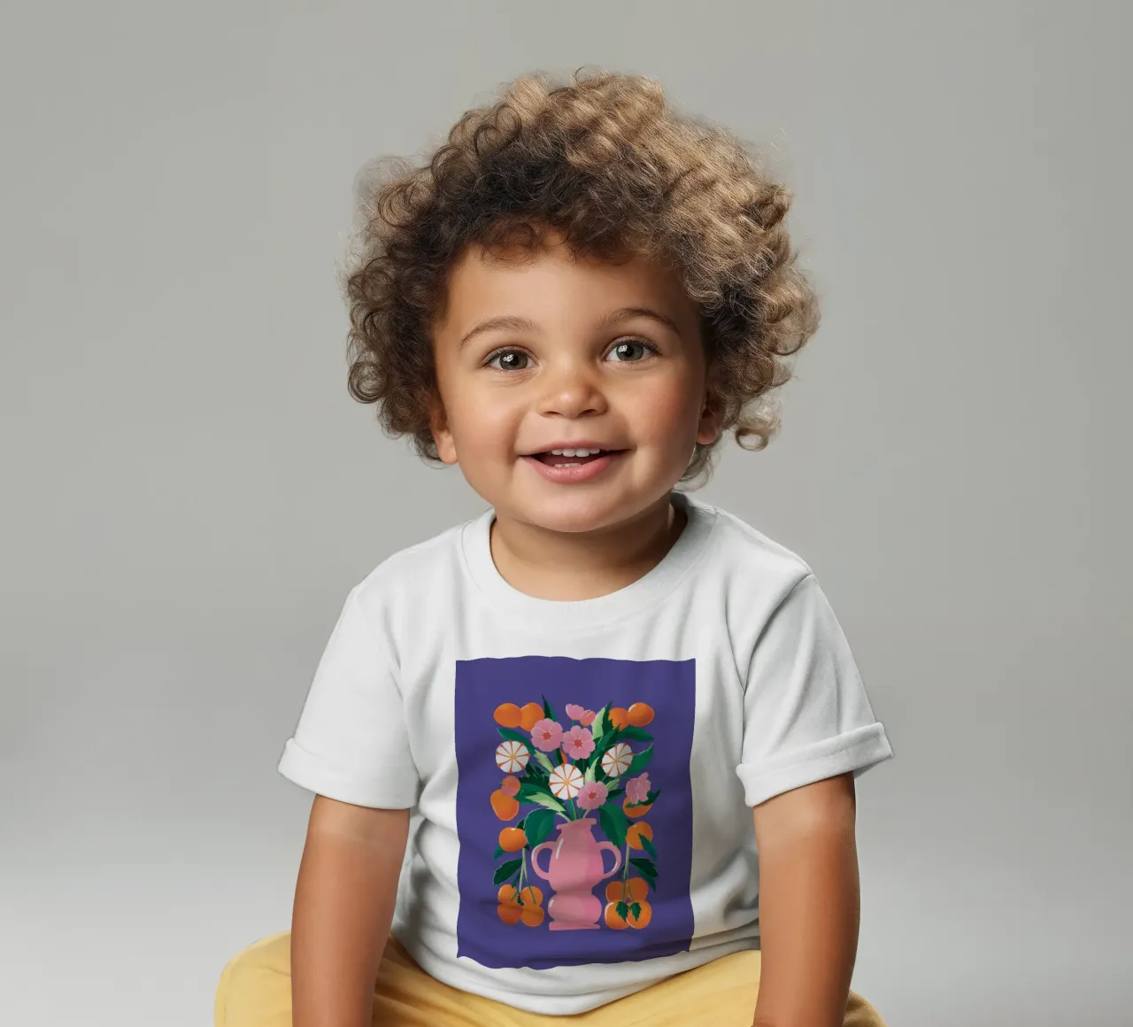 Zitrusstrauß Stille Baby T-Shirt von Solar Paint