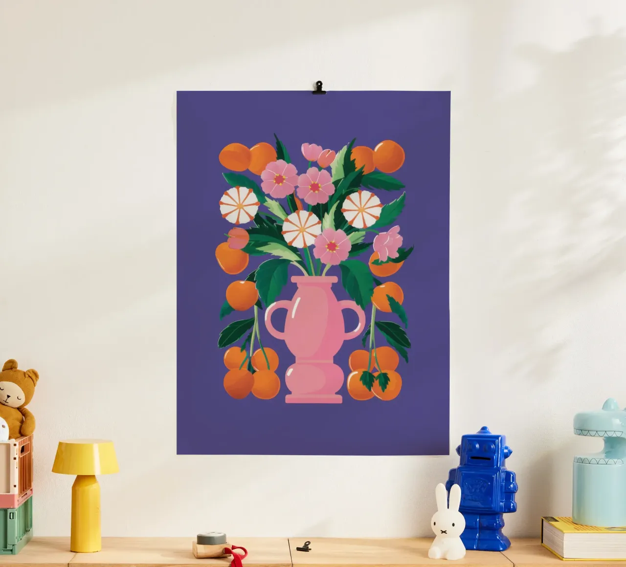 Bouquet di agrumi Stillness poster da Solar Paint