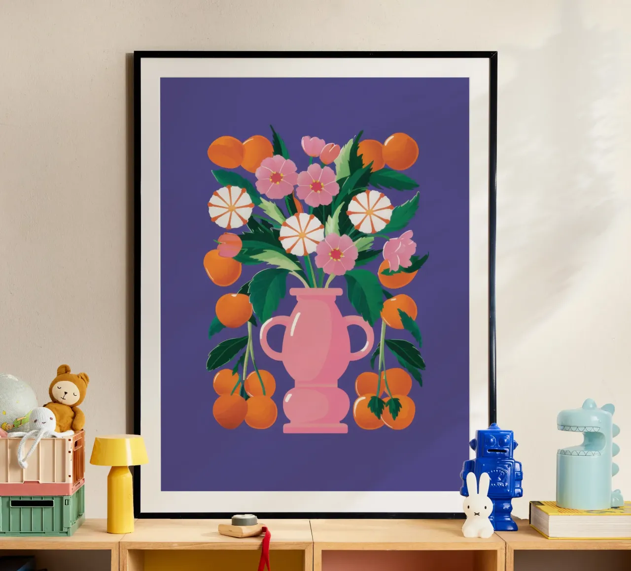 Bouquet di agrumi Stillness poster da Solar Paint