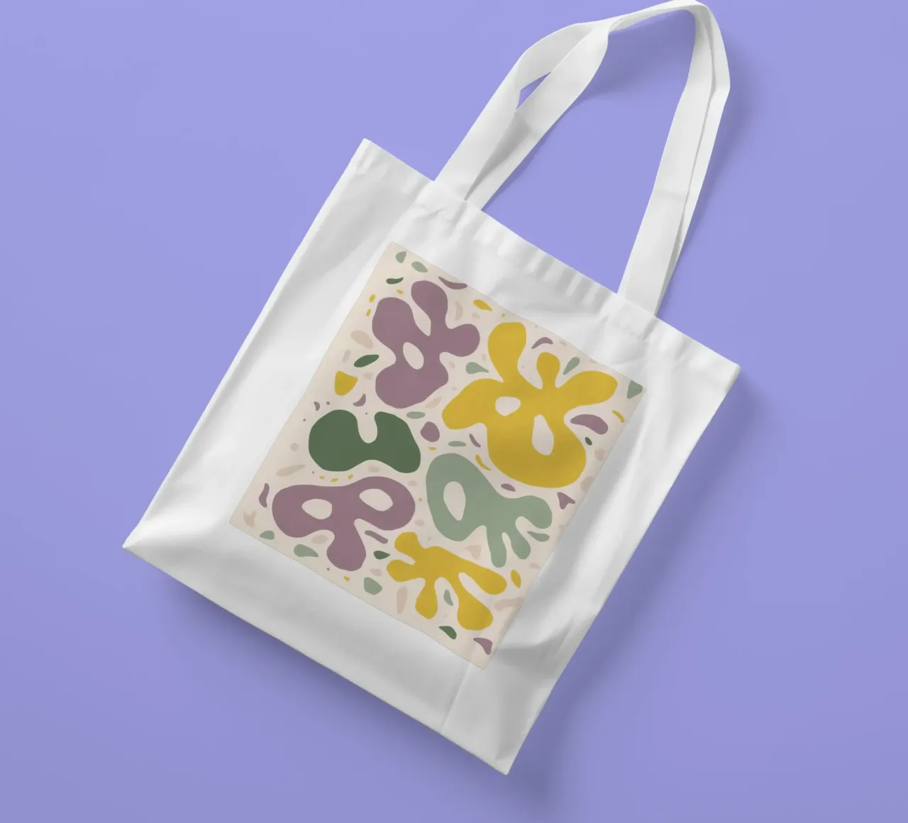 Forme floreali divertenti borsa in juta da Veil Maya