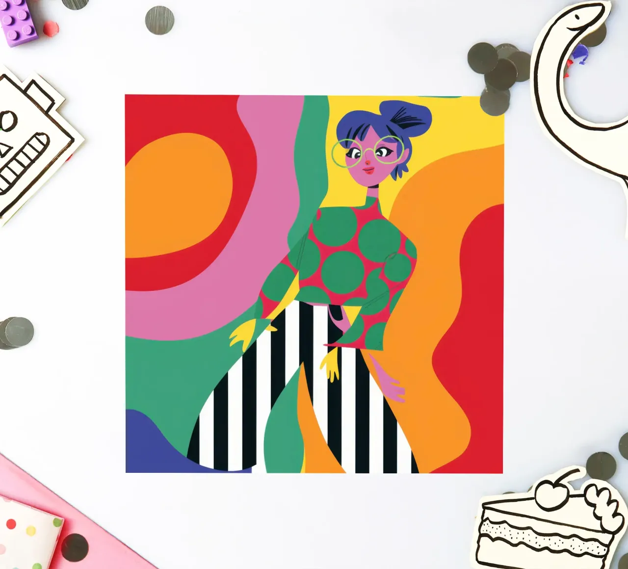 Chromatic Abstract Energy sticker by Prism Ritual