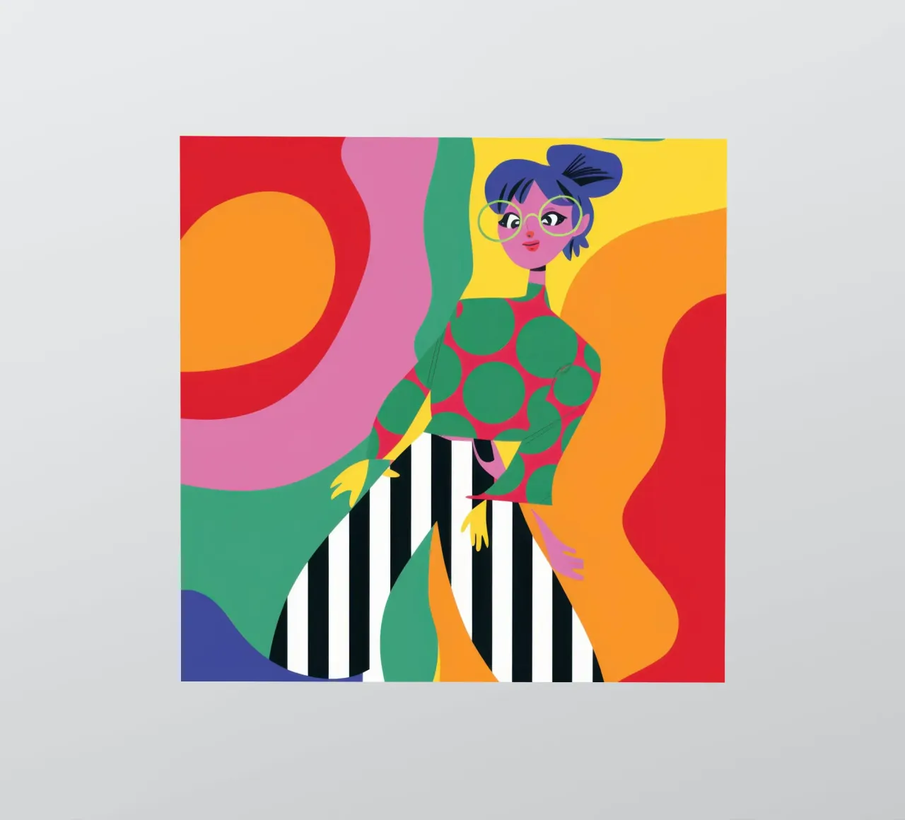 Chromatic Abstract Energy sticker by Prism Ritual