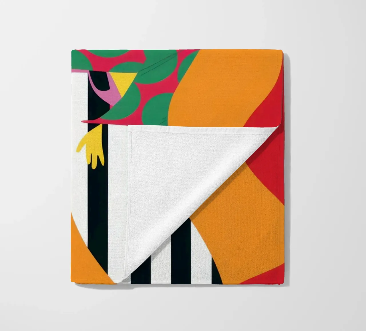Chromatic Abstract Energy beach towel by Prism Ritual